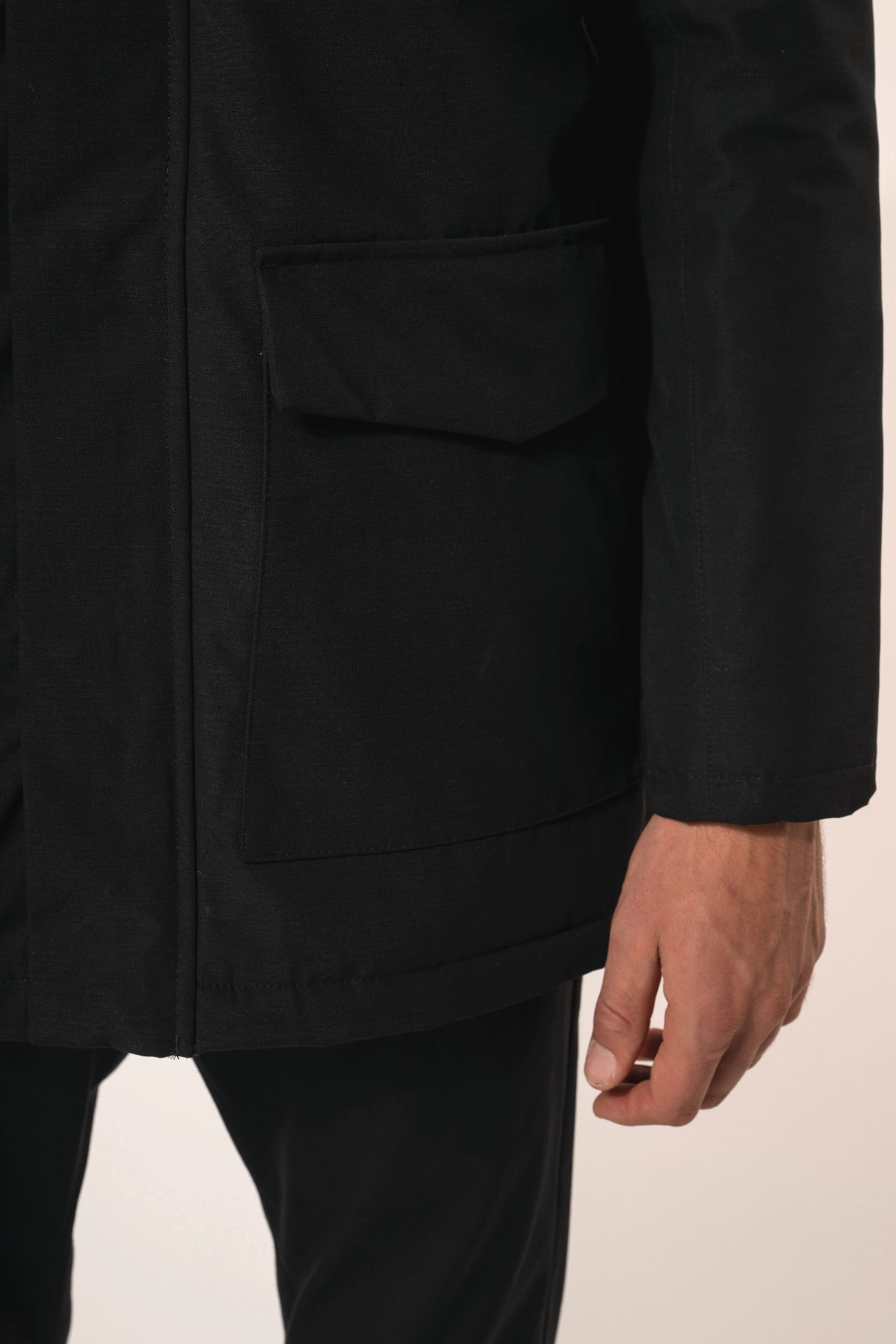 Parka impermeável de homem