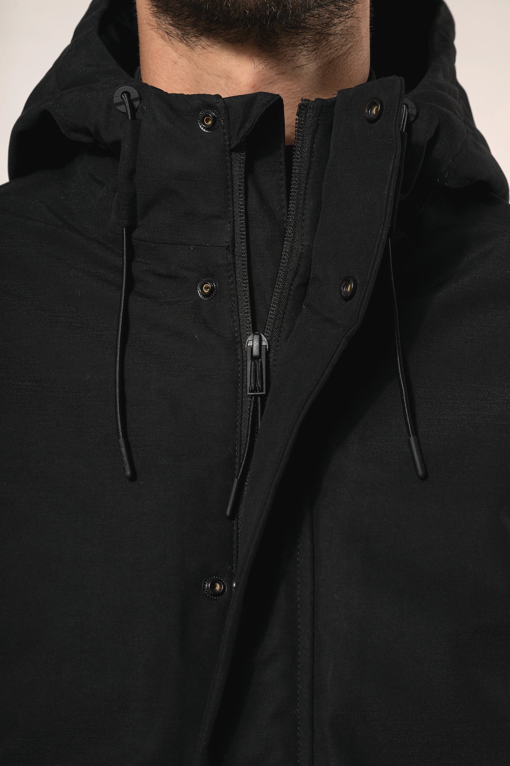 Parka impermeável de homem