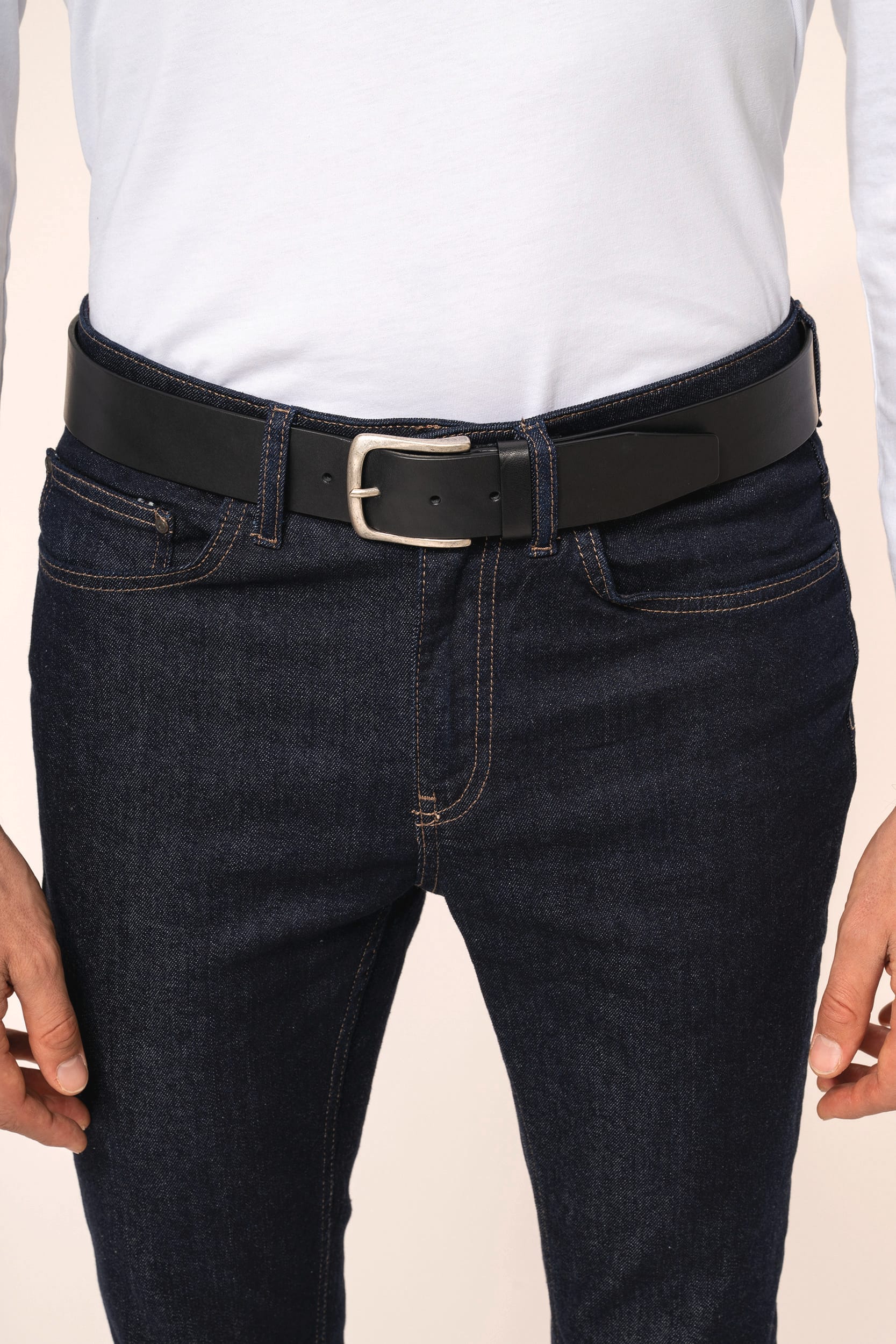 Ceinture vintage cuir homme