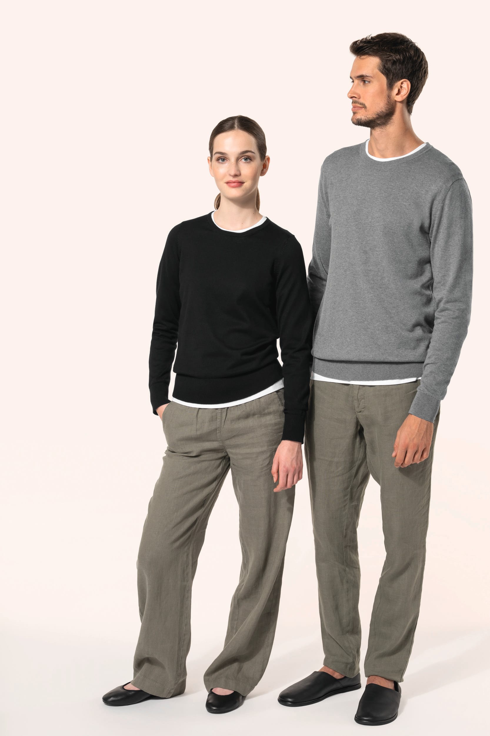 Camisola Supima® com decote redondo de homem