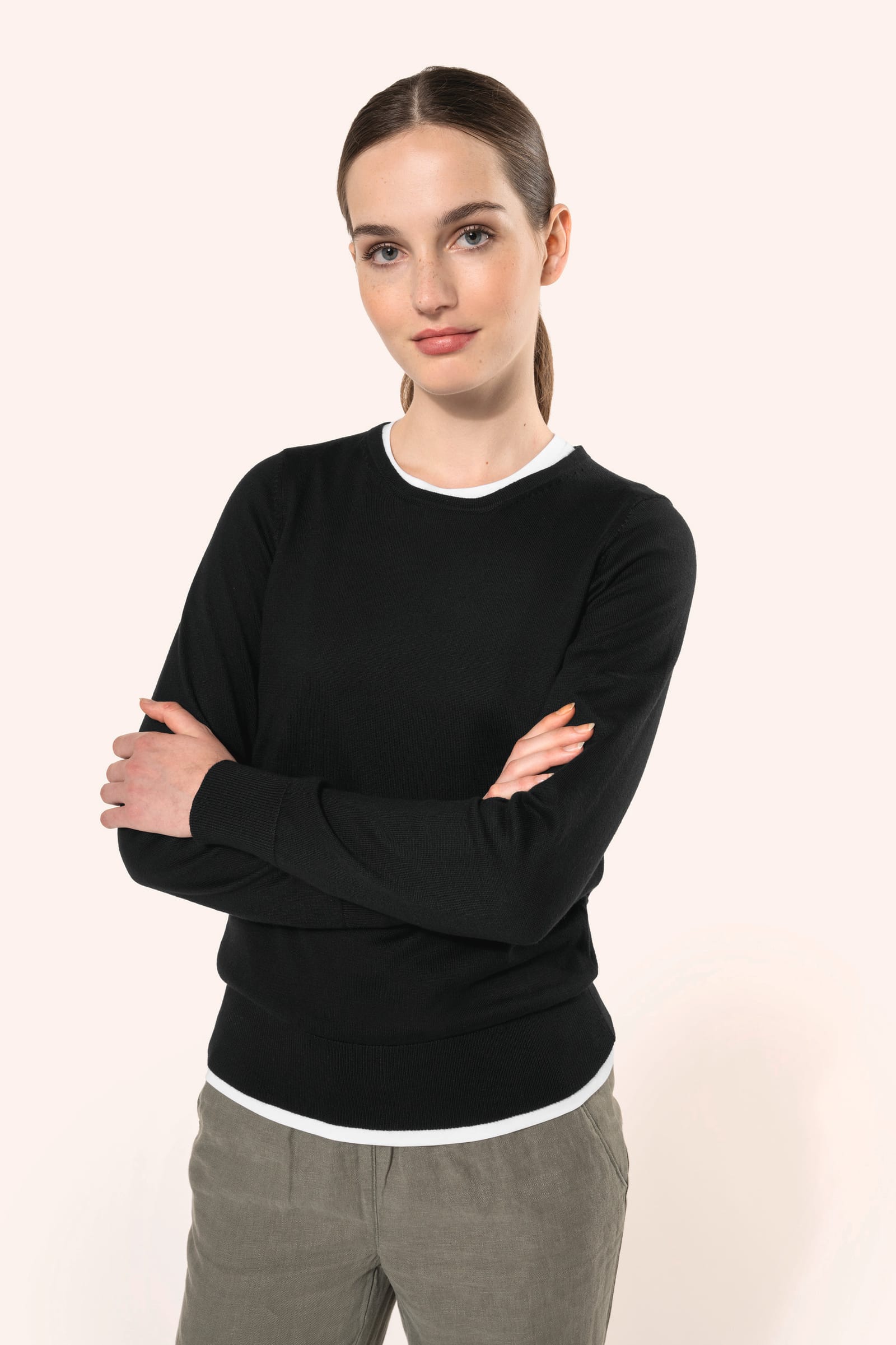 Supima® damestrui ronde hals