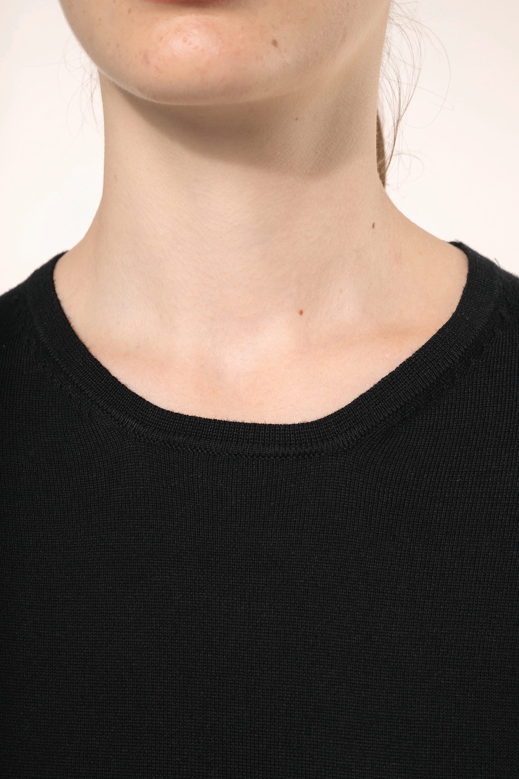 Camisola Supima® com decote redondo de senhora