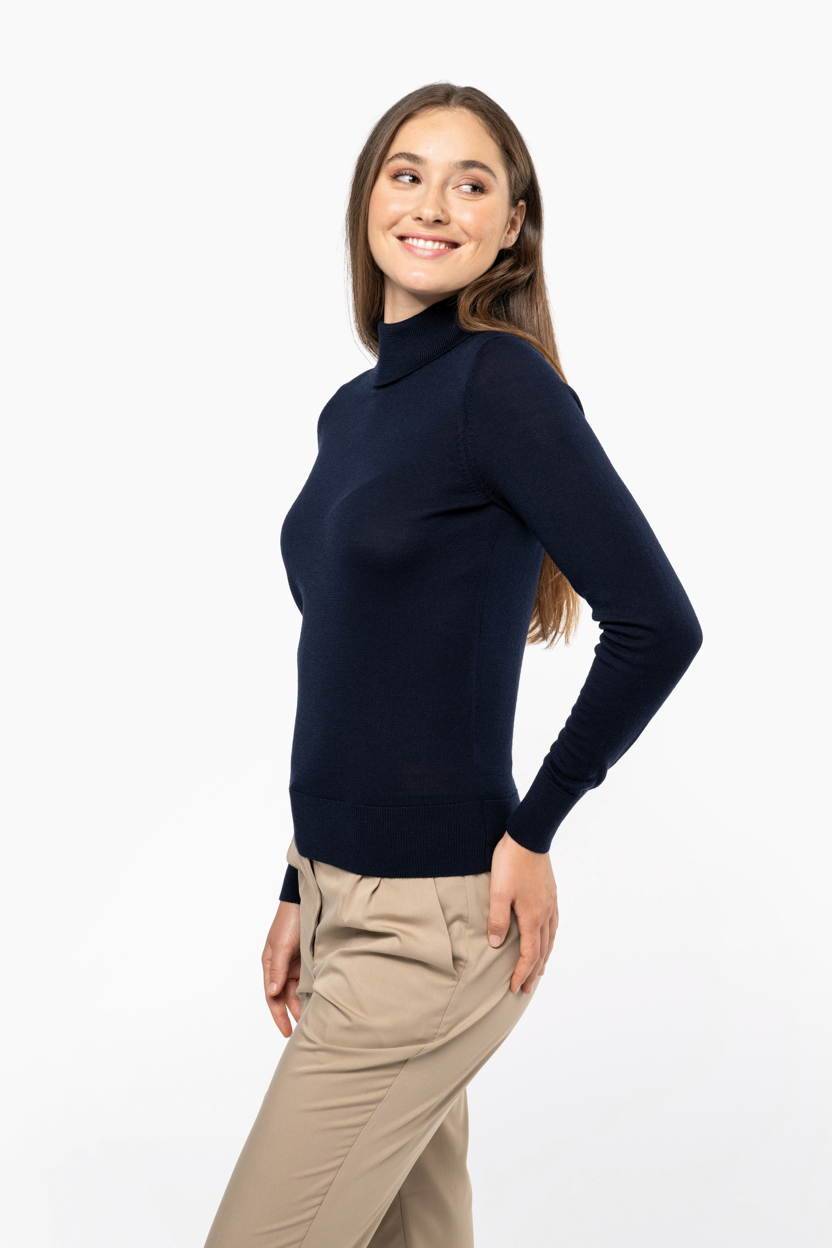 Merinotrui rolkraag dames