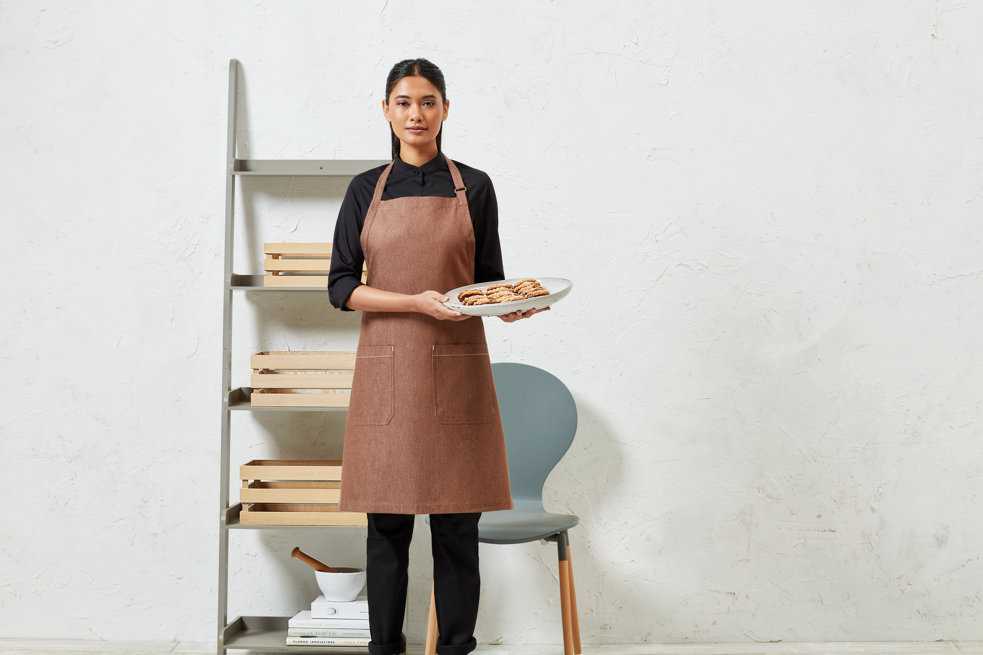 Schort in biologisch fairtradedenim