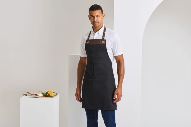 Espresso bib apron