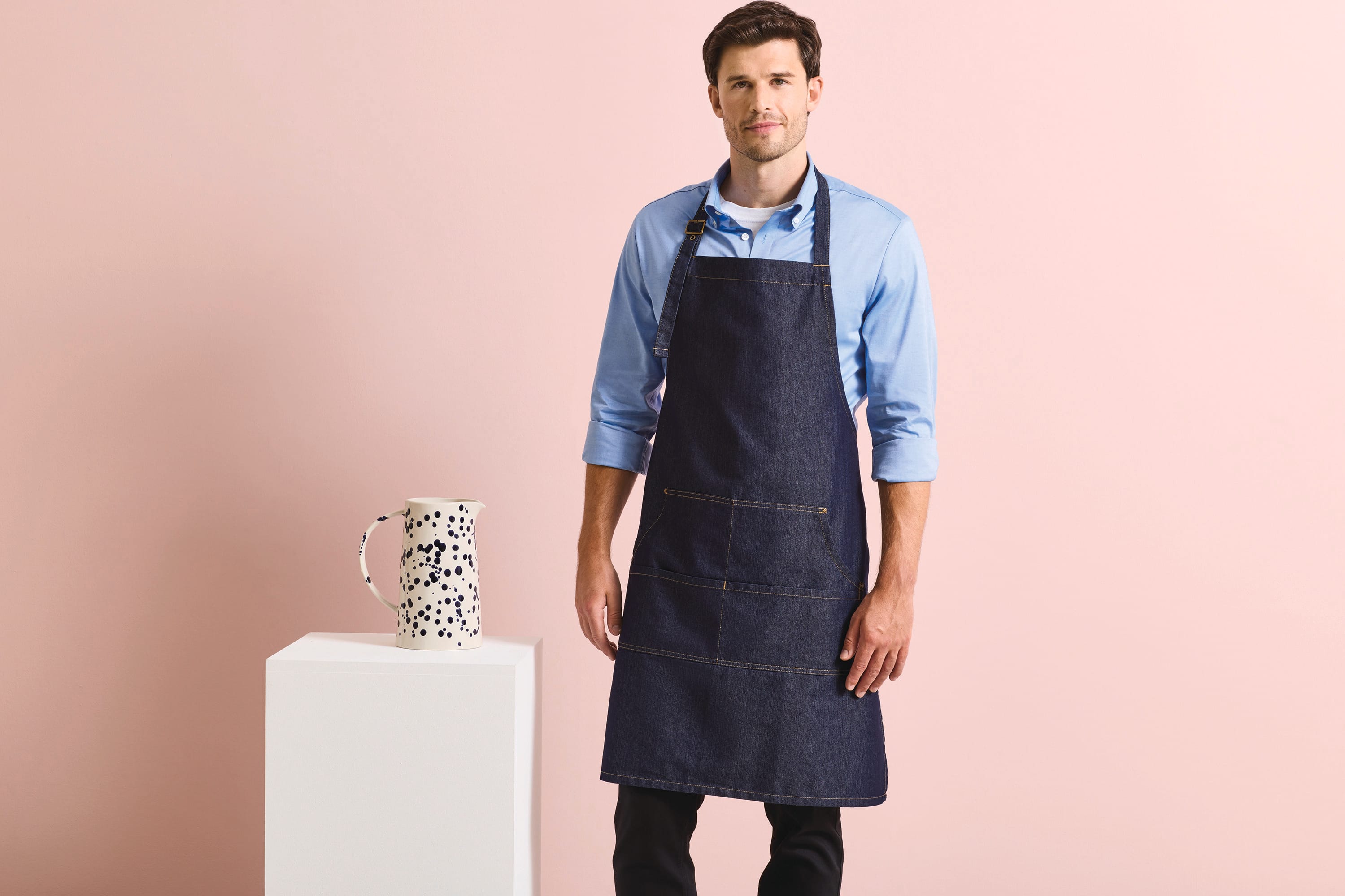 Tablier à bavette « Denim » - Image 1