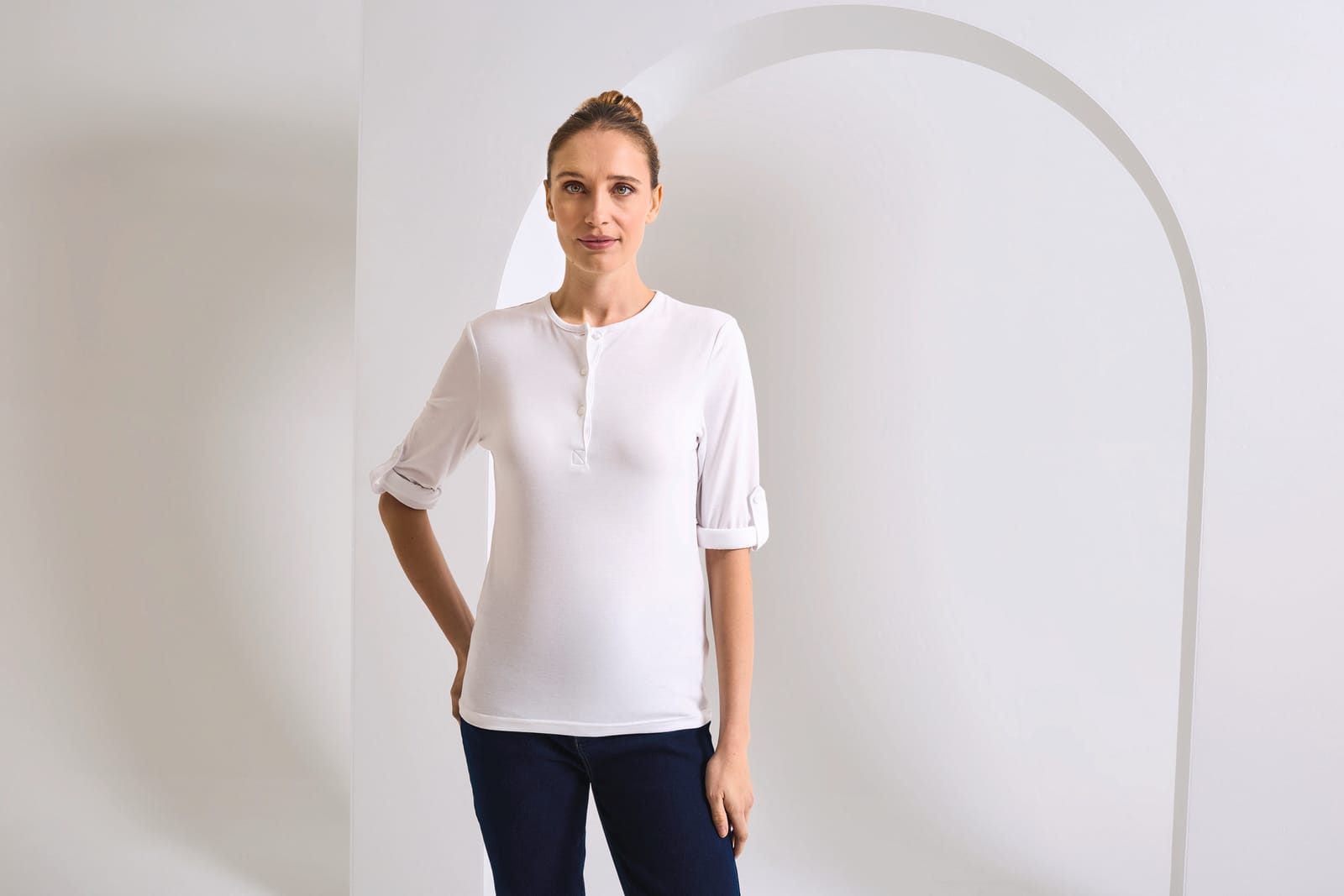 Long John - Women's roll sleeve T-shirt