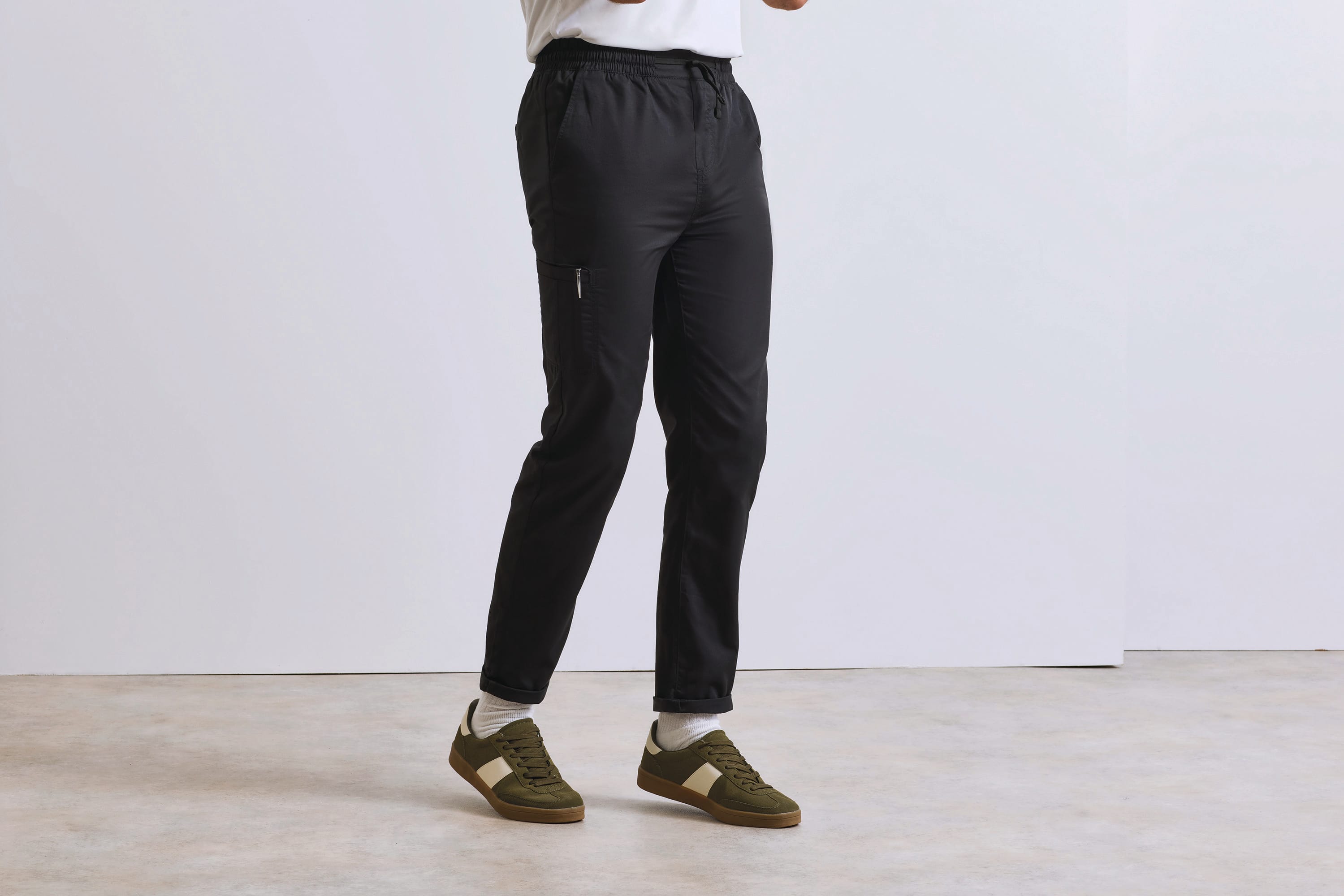 Calça cargo reciclada de chef