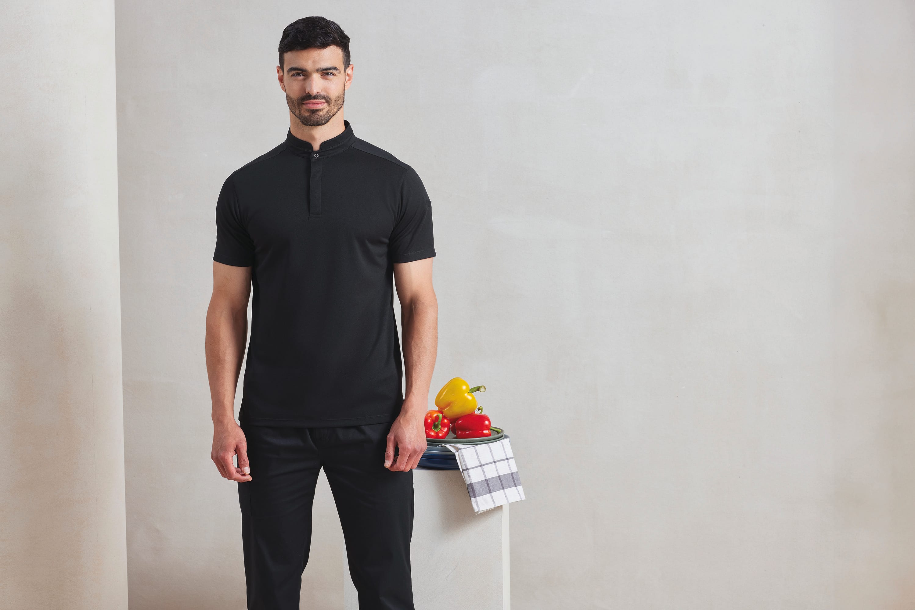 Polo de cuisinier Coolchecker Essential à manches courtes - Image 1