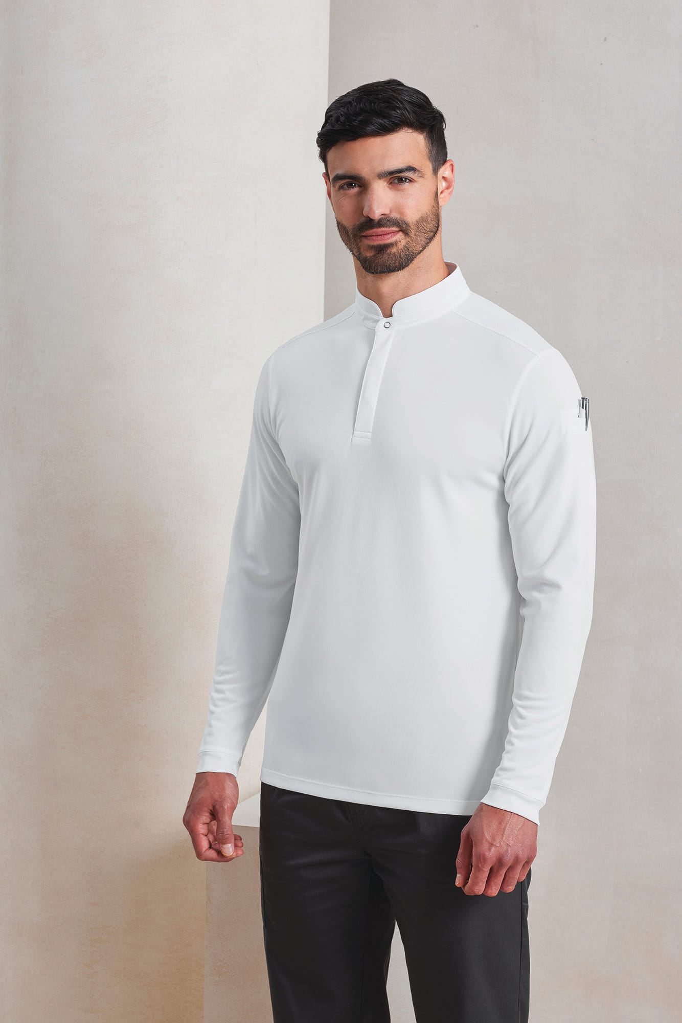 Polo de cuisinier Coolchecker Essential à manches longues - Image 1