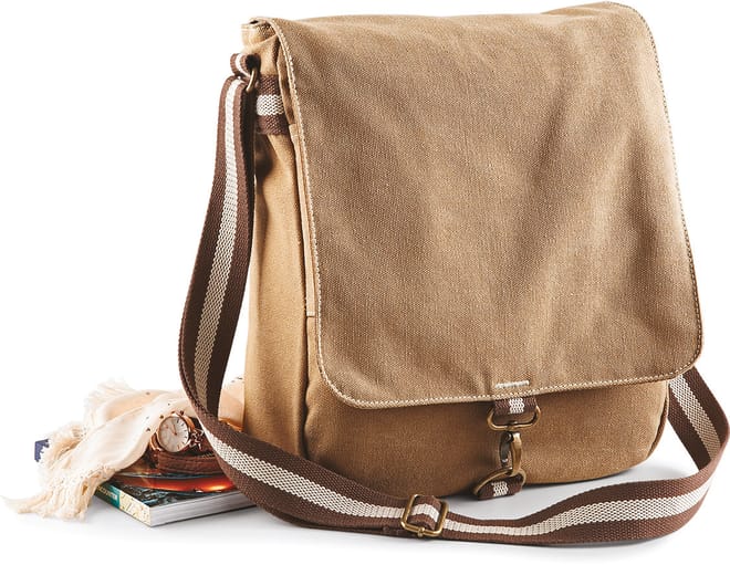 Vintage Canvas Messenger