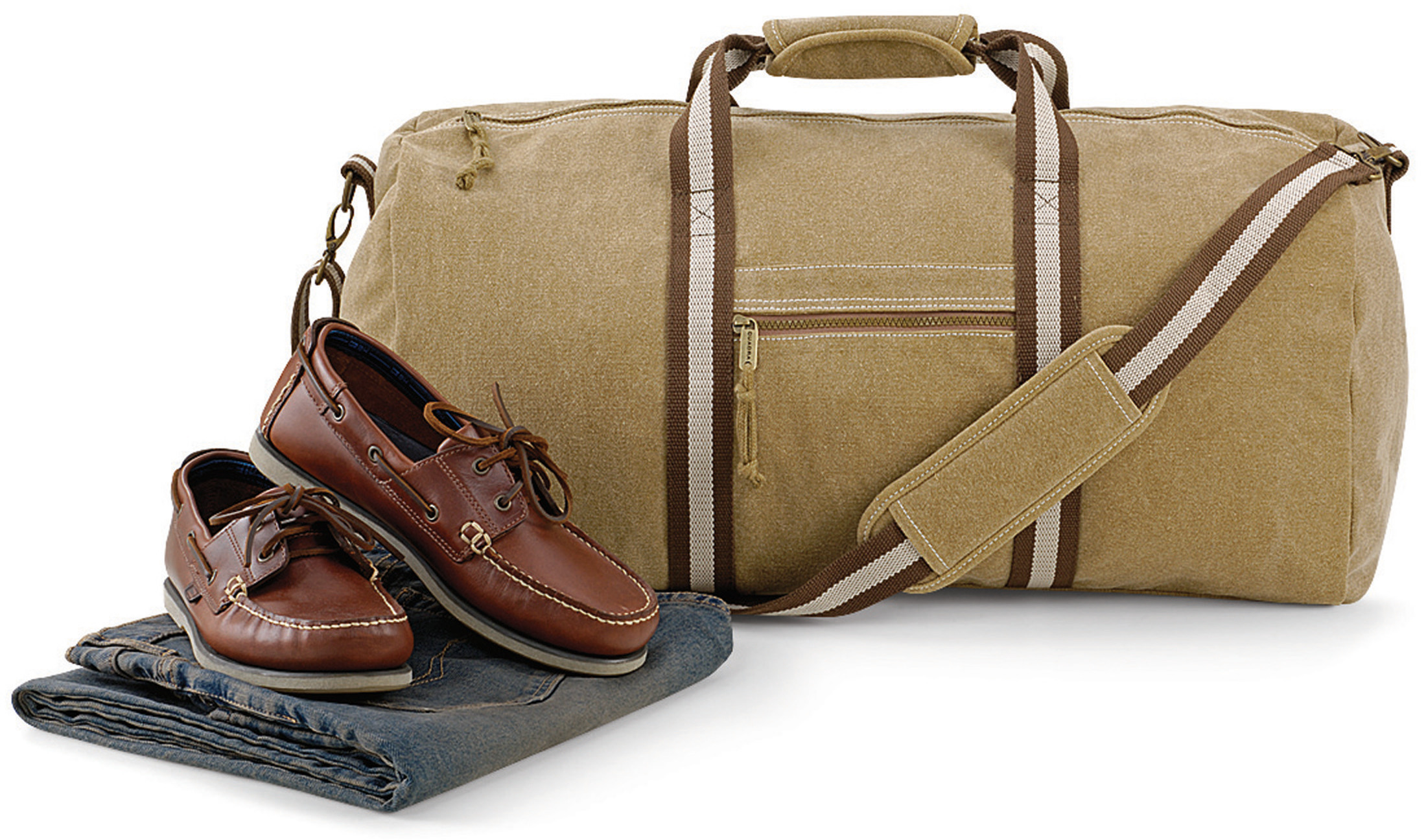 Vintage canvas weekendtas