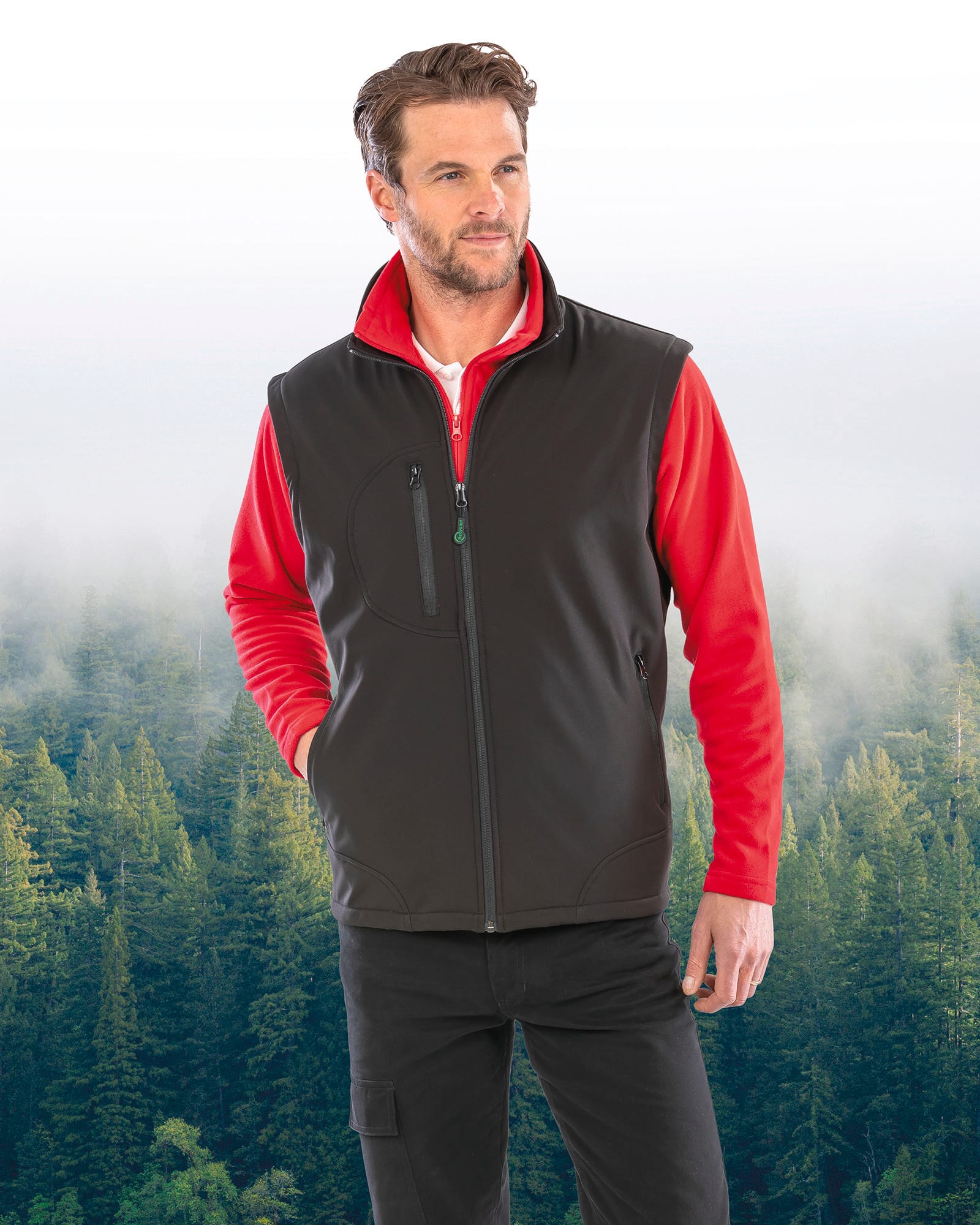 Bodywarmer softshell