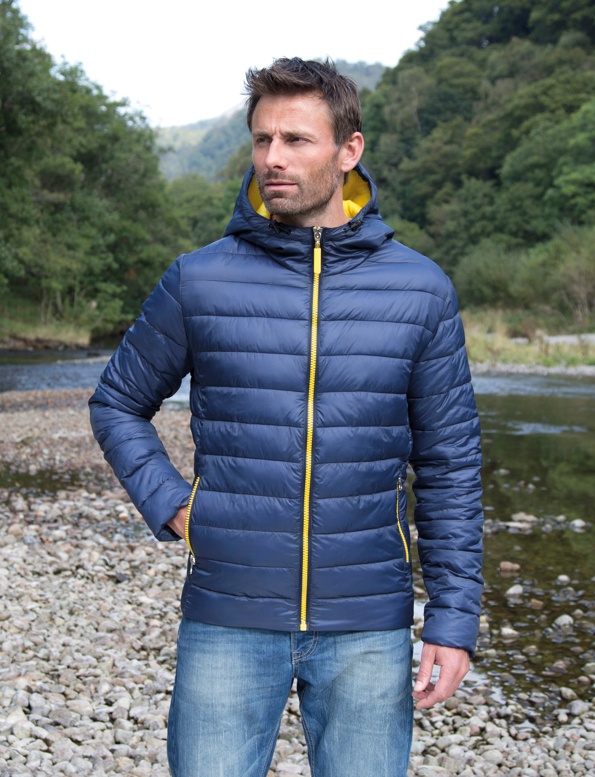 Mens Snow Bird jack met capuchon
