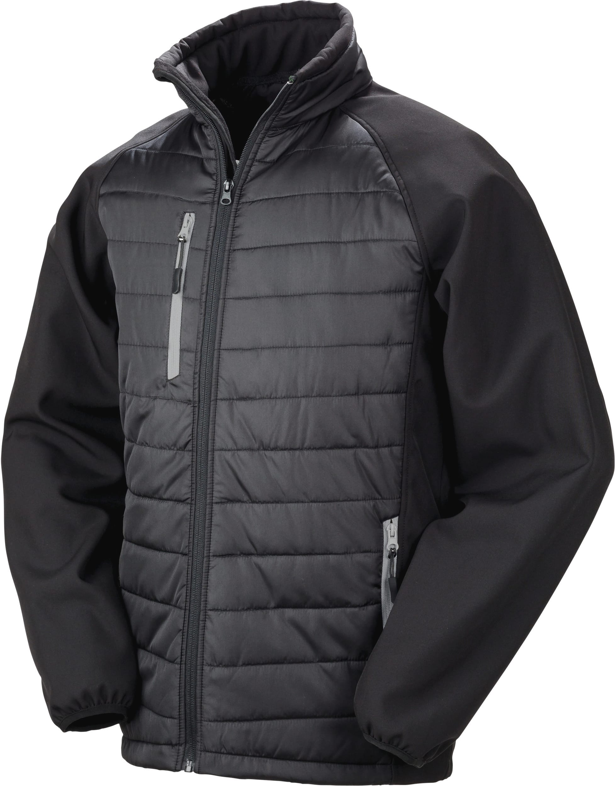 Veste softshell rembourrée black compass recyclée - Image 3