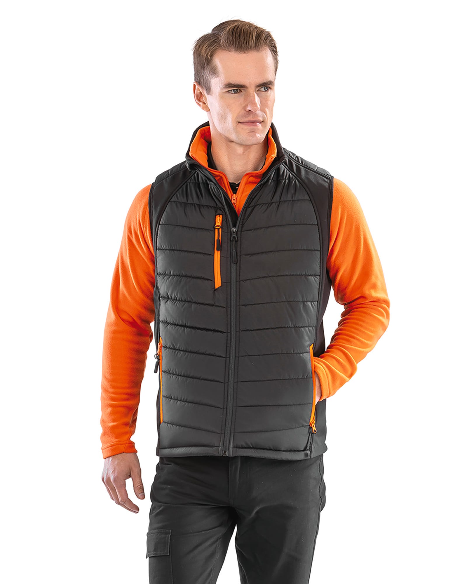 Gilet softshell rembourré black compass recyclé - Image 9