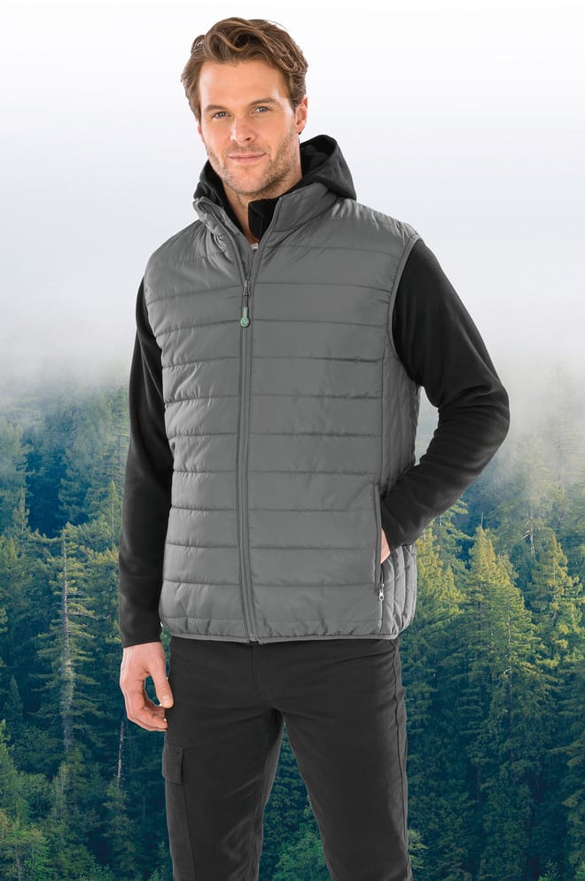 Bodywarmer recyclé et matelassé Core
