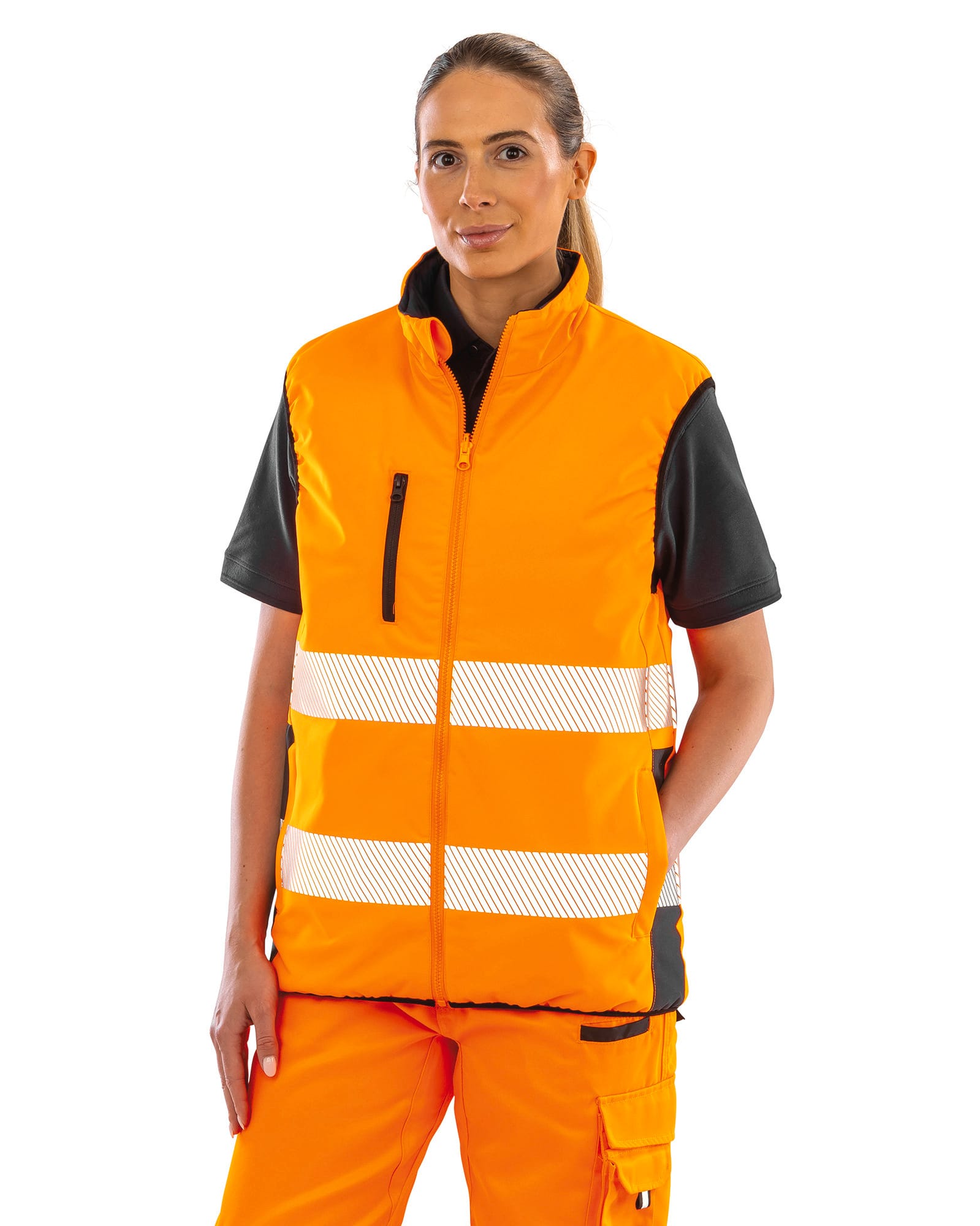 Bodywarmer de sécurité réversible