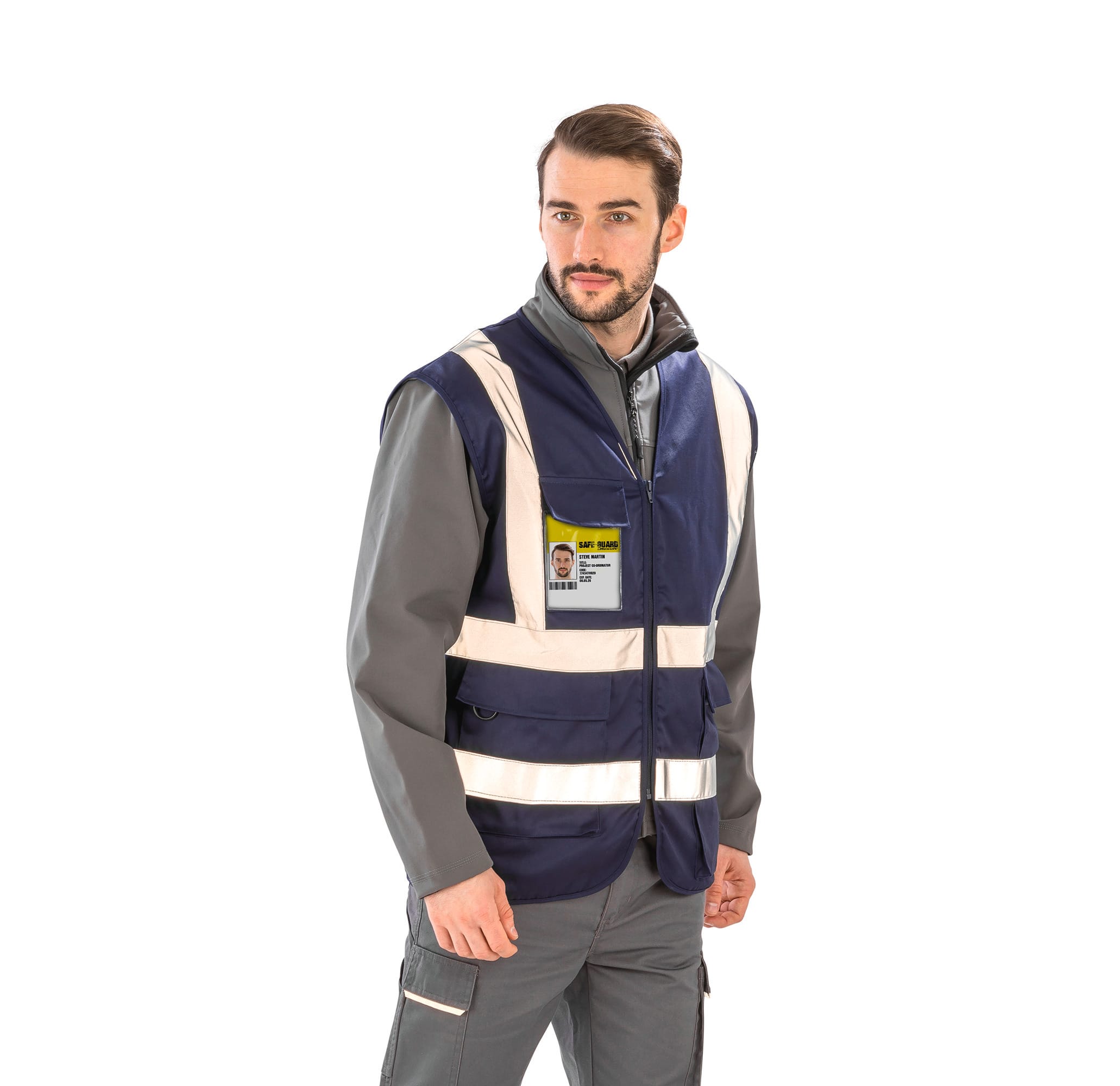 Gilet de sécurité zippé - Image 1