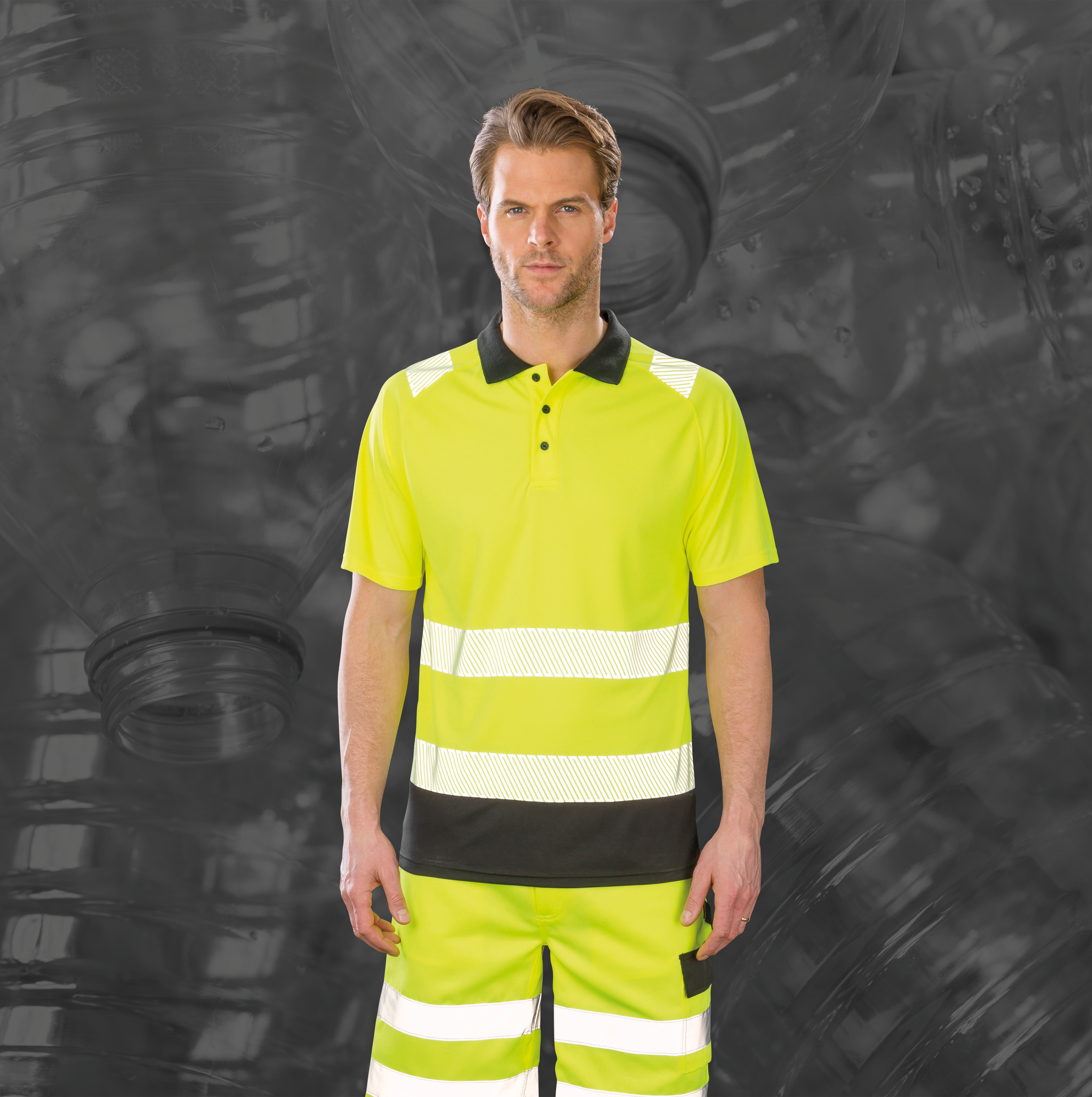 Gerecyclede veiligheidspolo