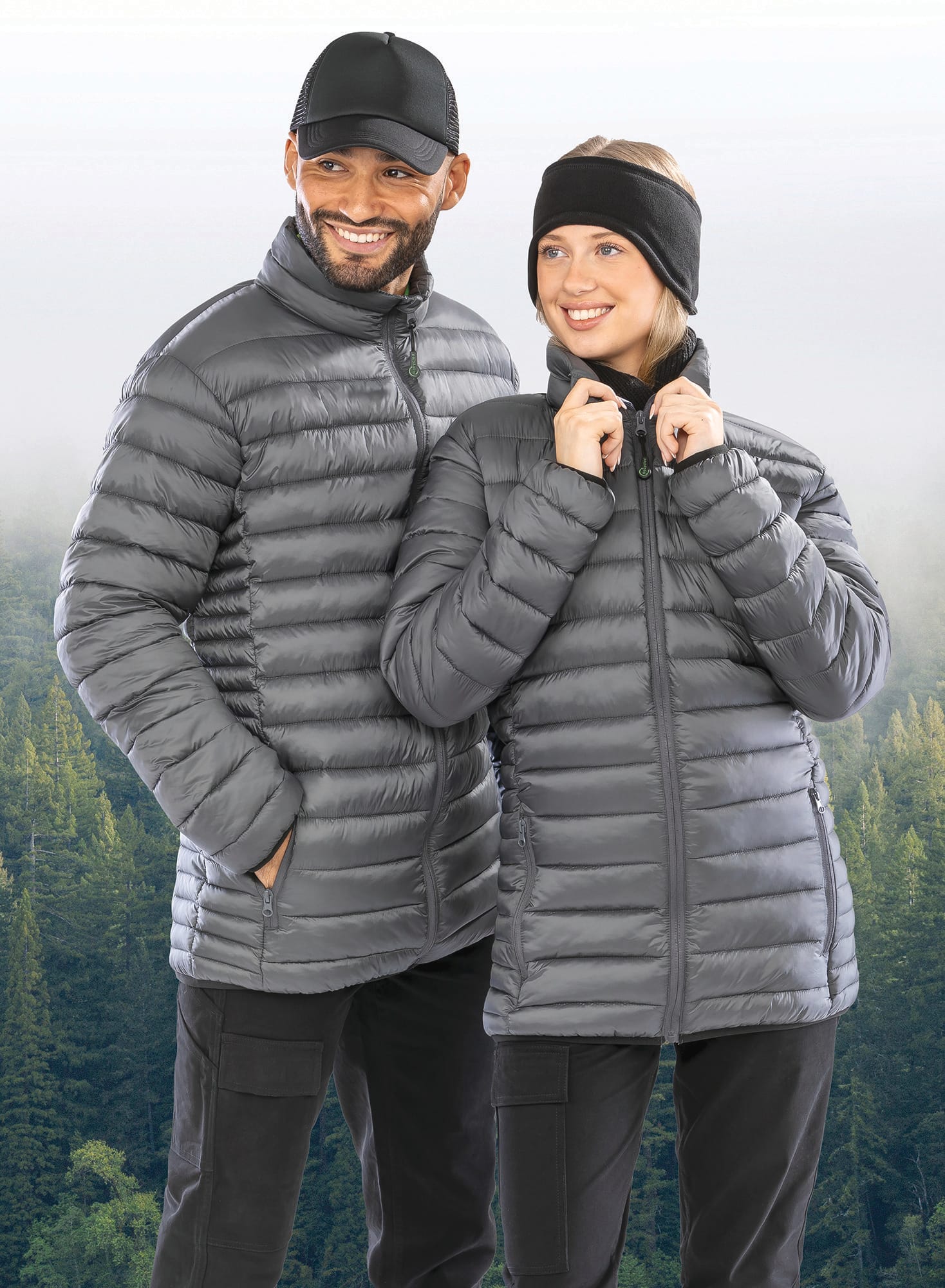 Veste matelassée recyclée sans capuche - Image 1