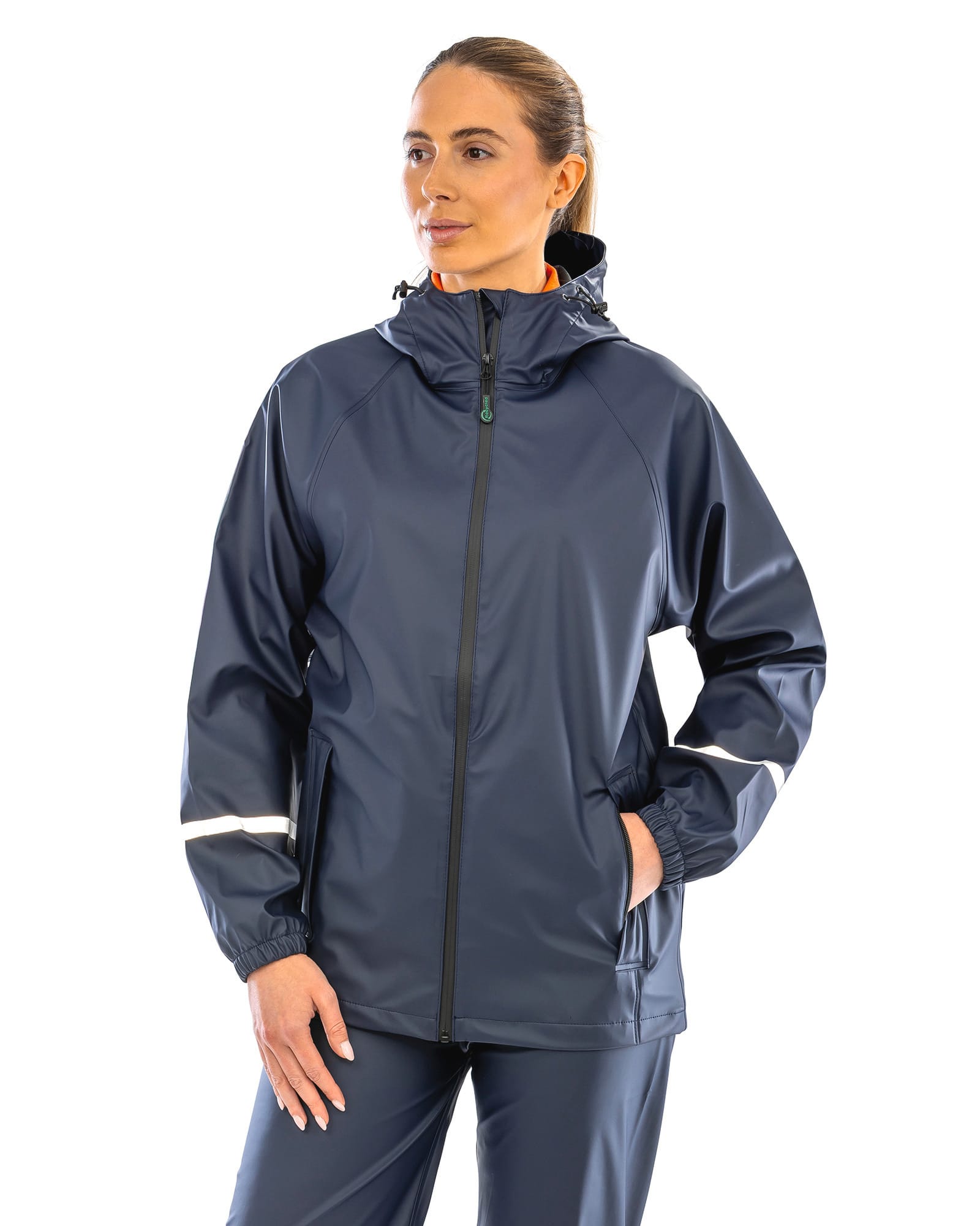 Veste imperméable Prism PU avec bandes réfléchissantes