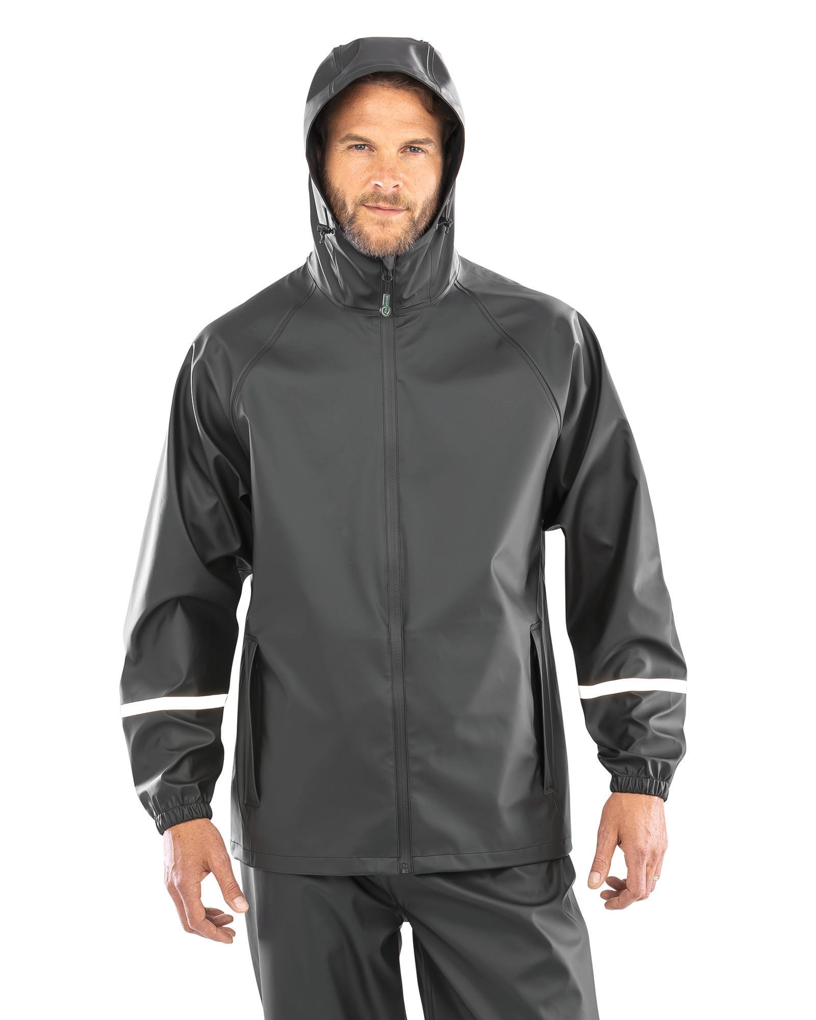 Veste imperméable Prism PU avec bandes réfléchissantes - Image 3