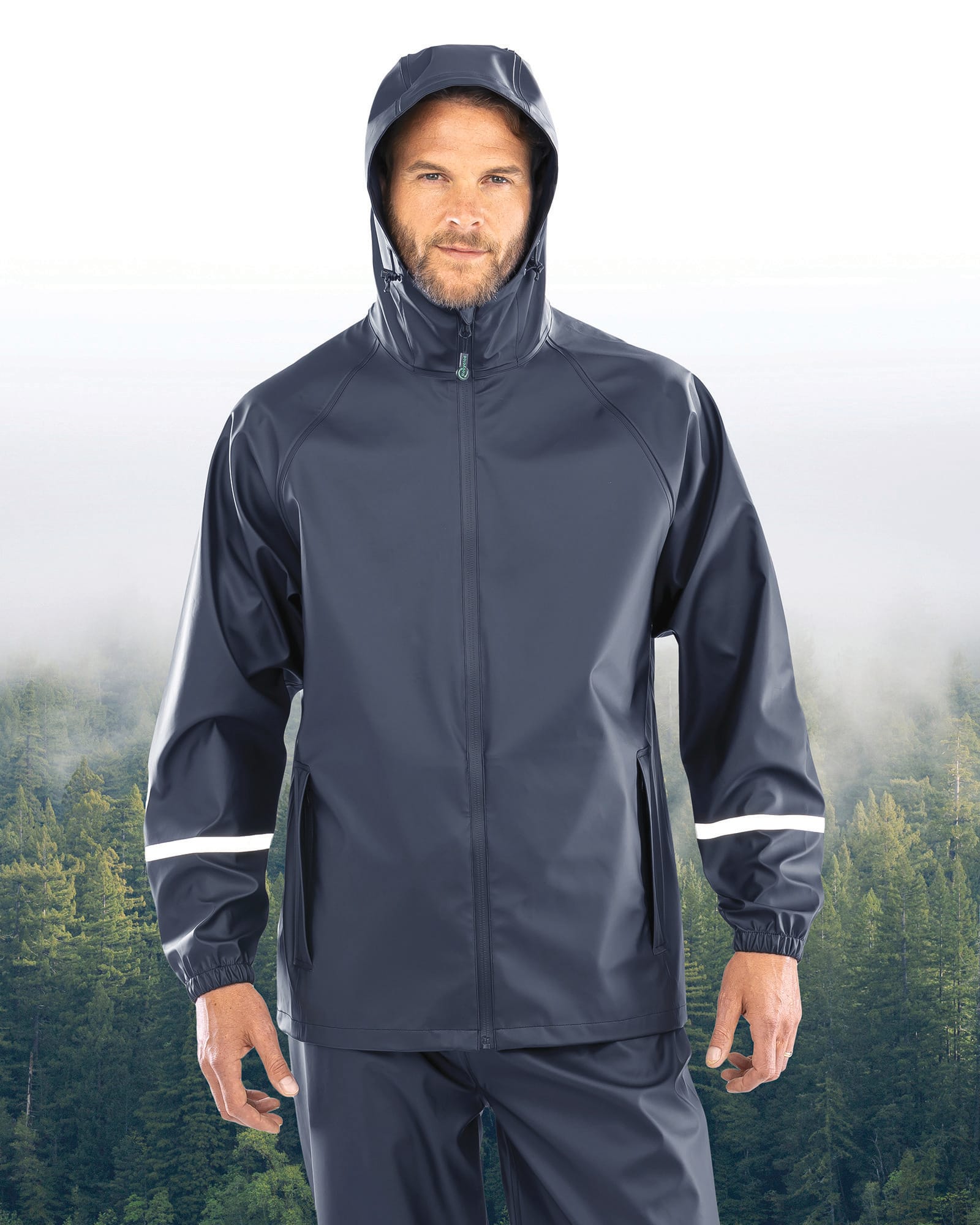 Veste imperméable Prism PU avec bandes réfléchissantes - Image 8