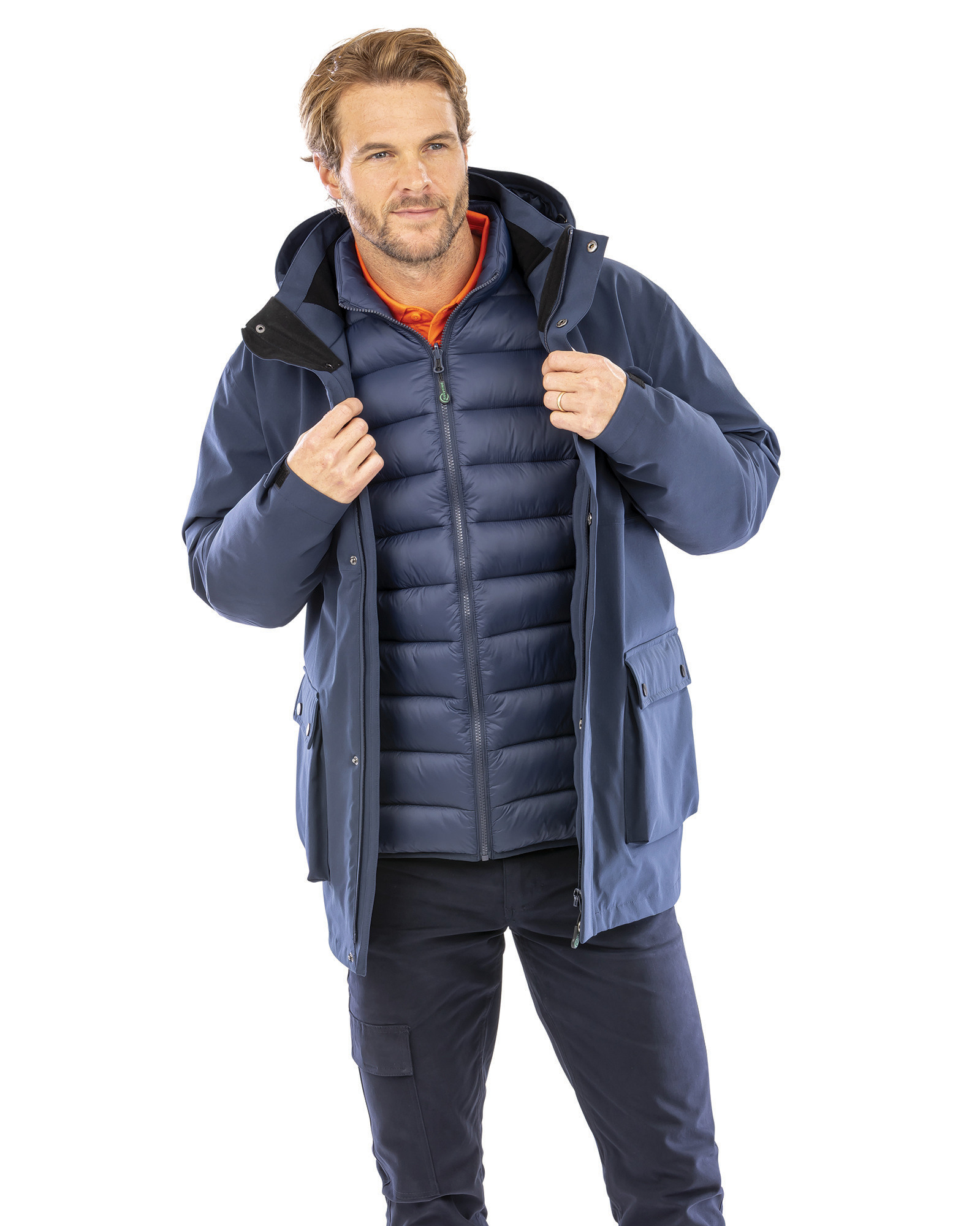 3-in-1 gerecyclede Ripstop donsjas