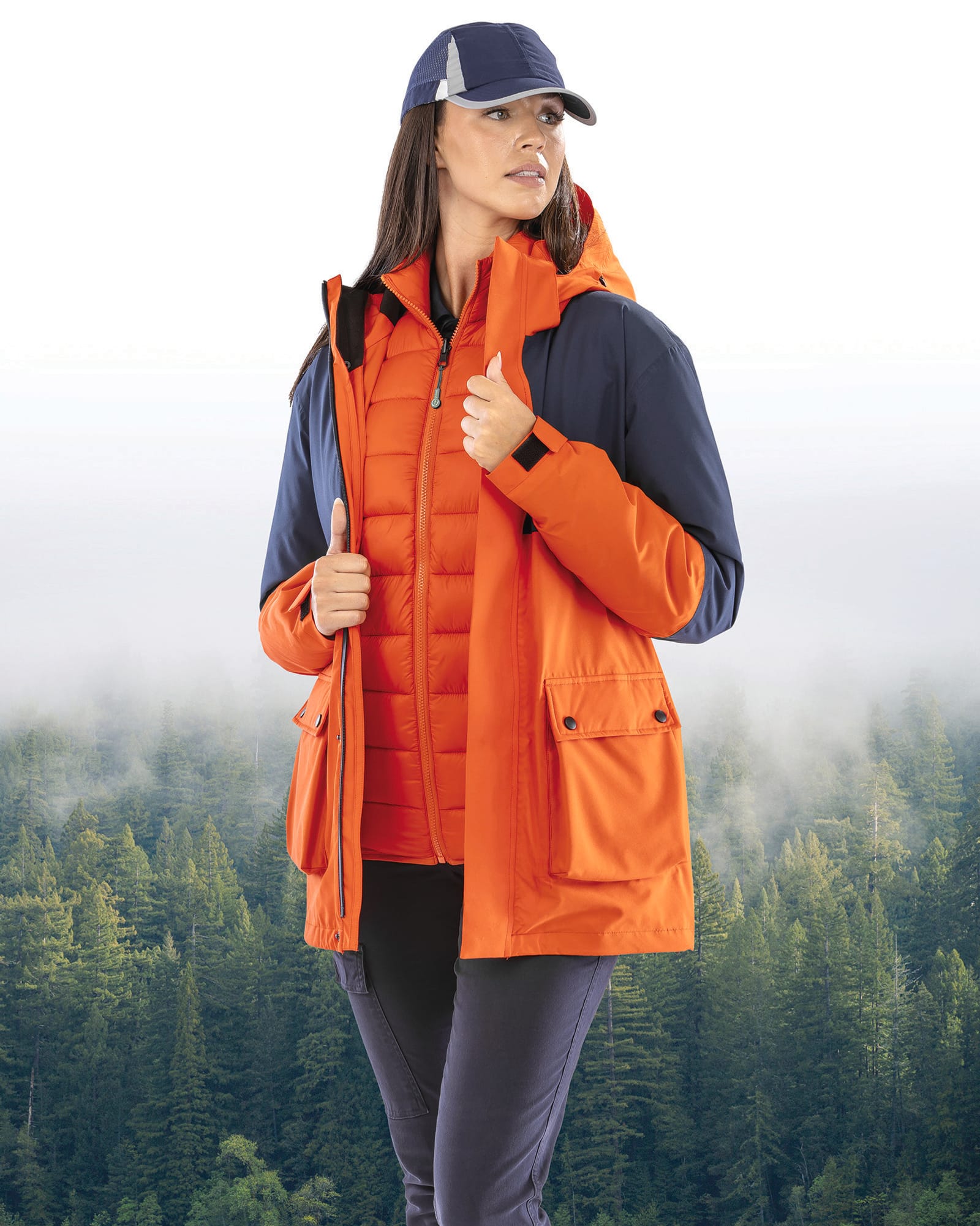 3-in-1 gerecyclede Ripstop donsjas