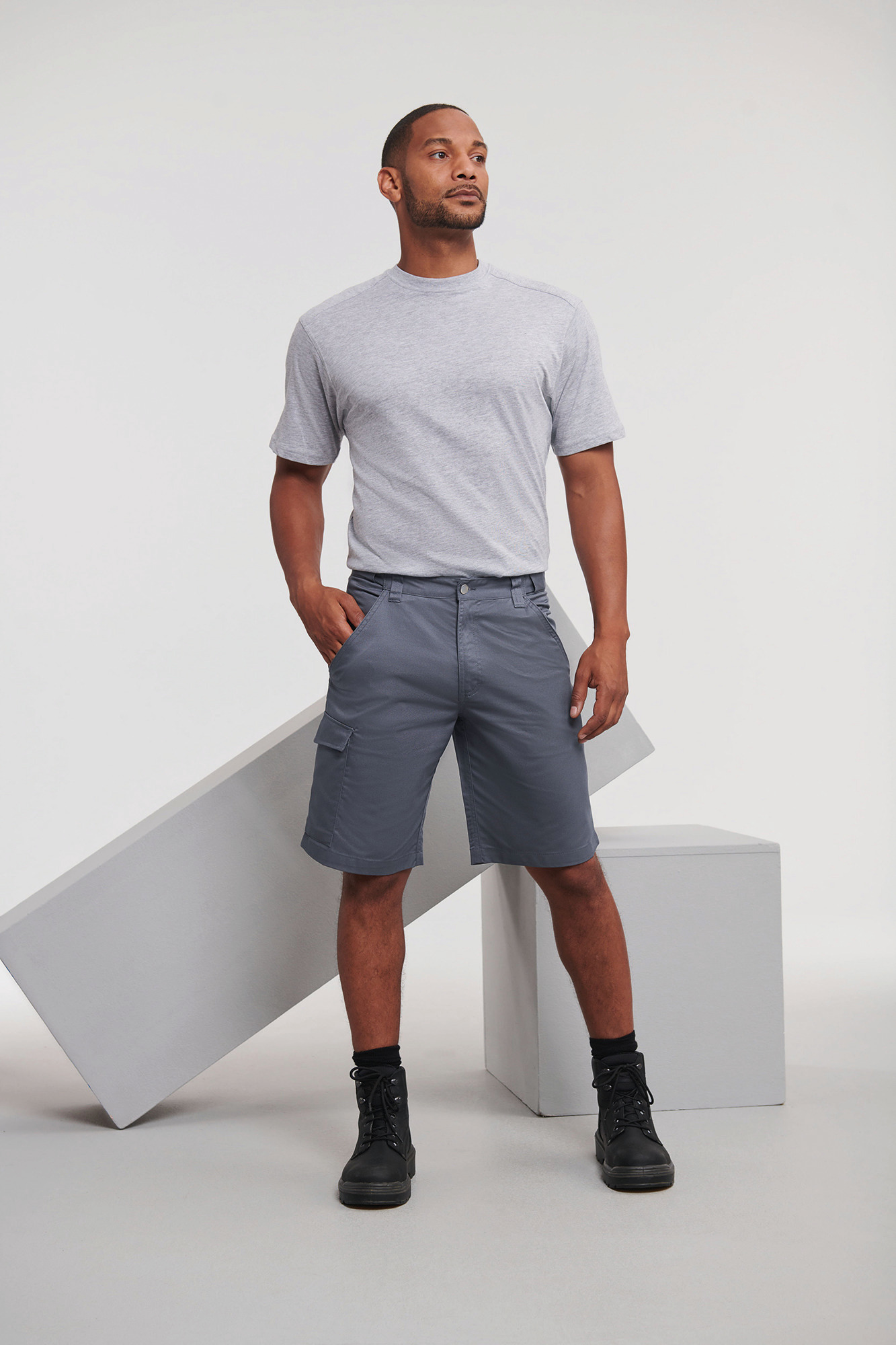 Polykatoenen Twill bermuda