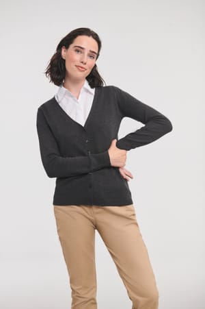 Ladies' gebreid vest met V-hals