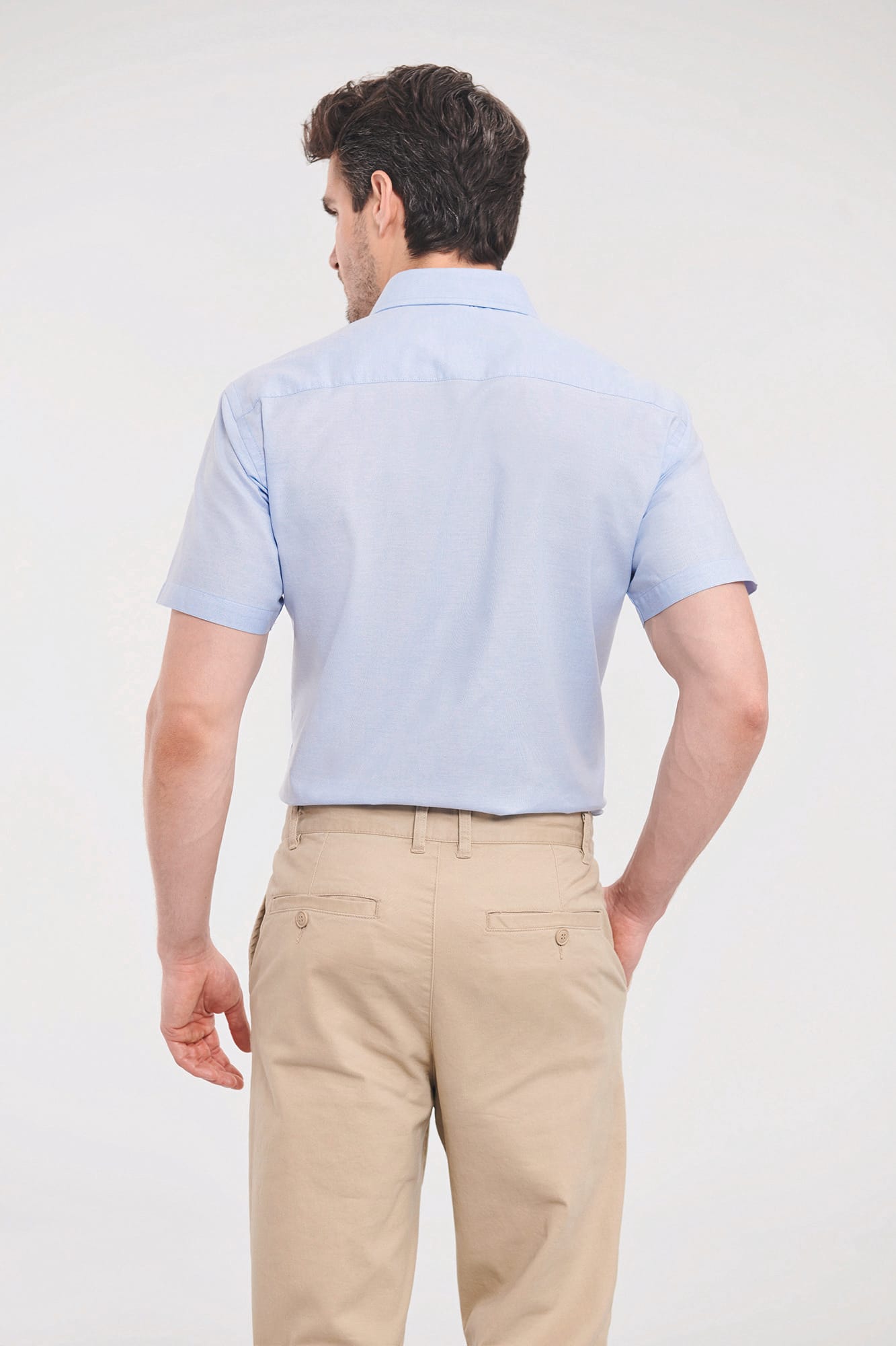 Chemise oxford cintrée manches courtes homme - Image 2