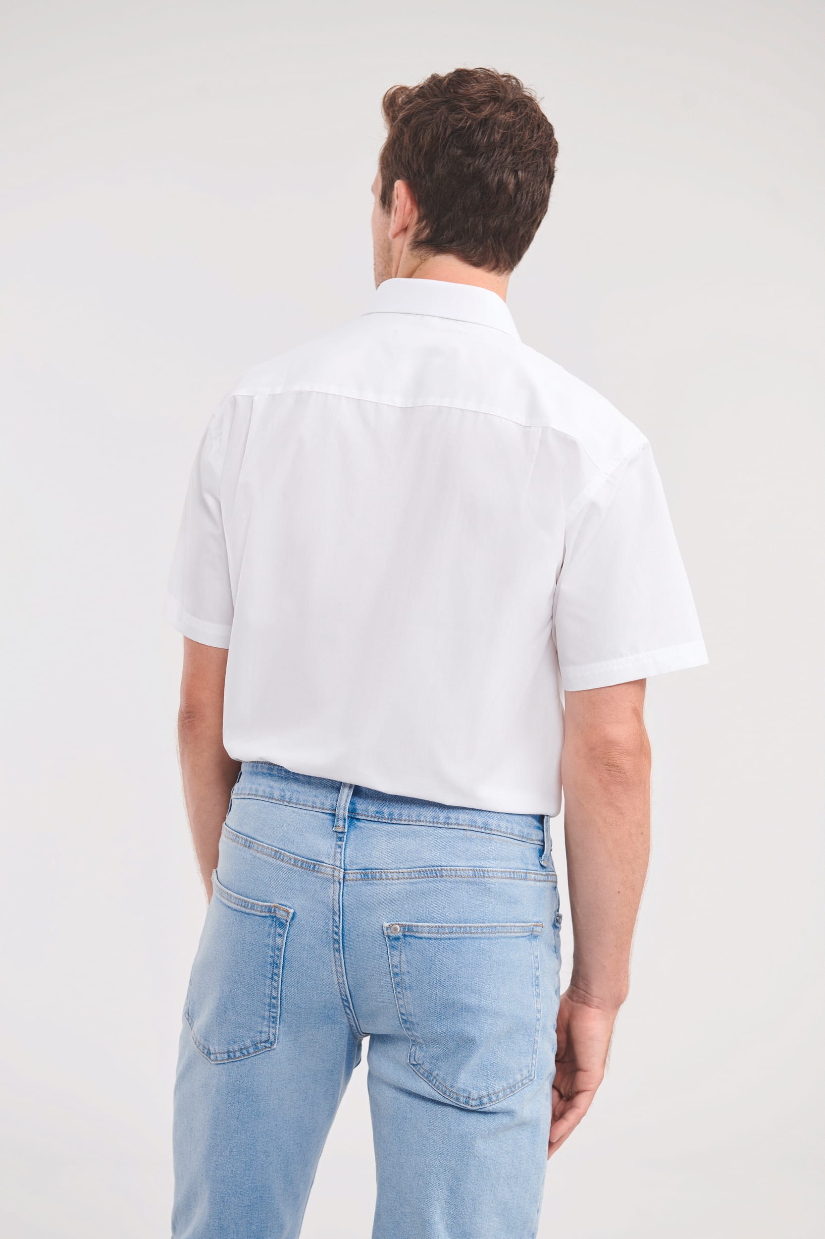 Chemise homme popeline polycoton manches courtes - Image 2