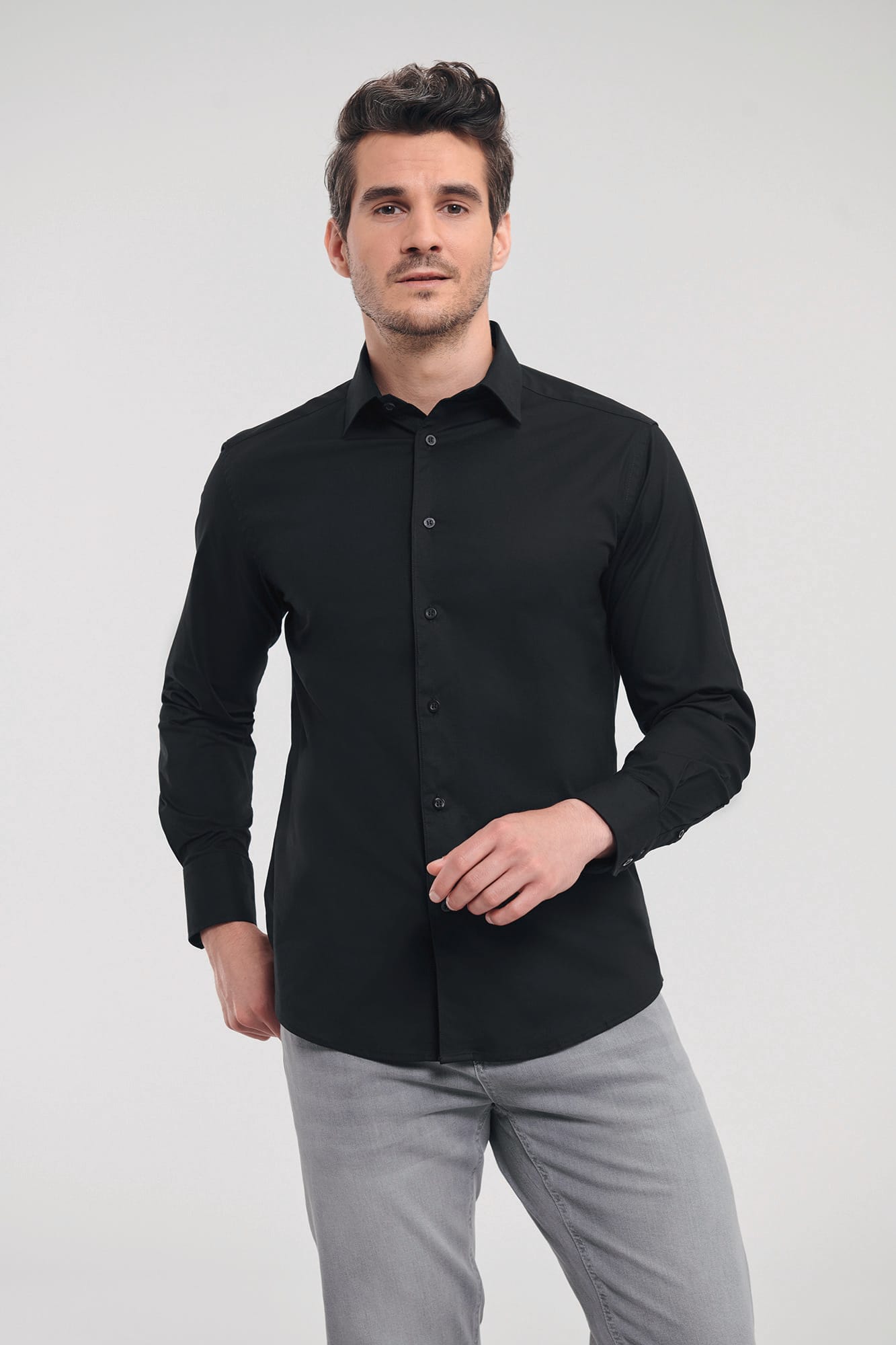 Chemise fittée homme manches longues - Image 2