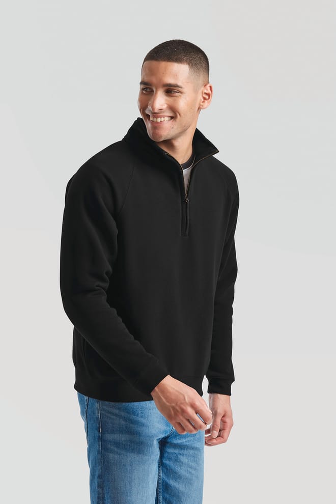 Sweat-shirt col zippé Premium (62-032-0)