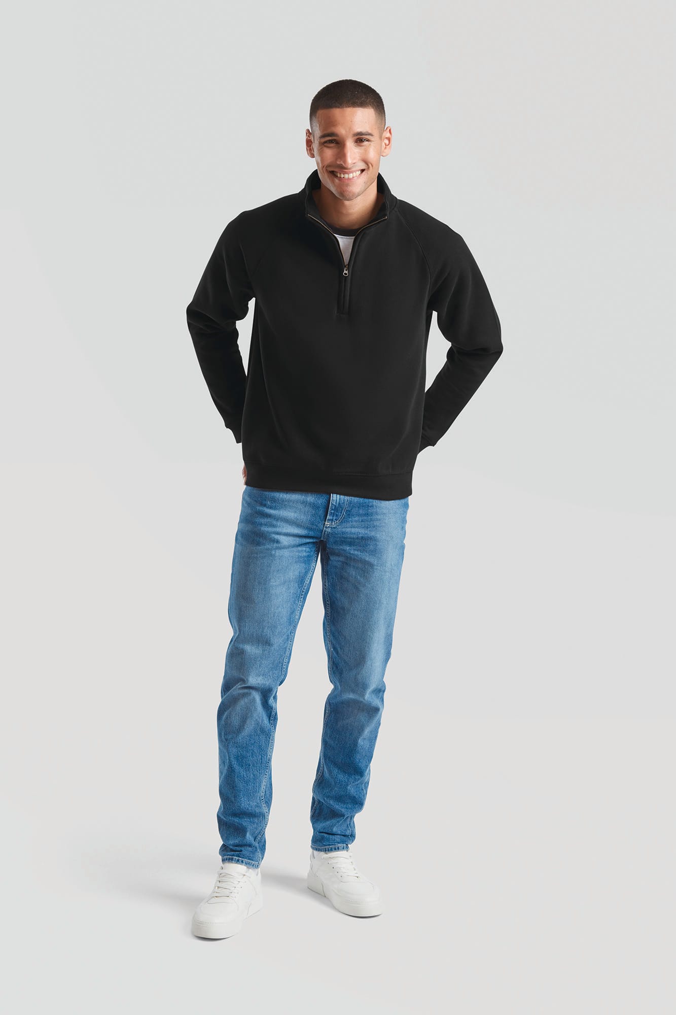 Sweat-shirt col zippé Premium (62-032-0) - Image 2