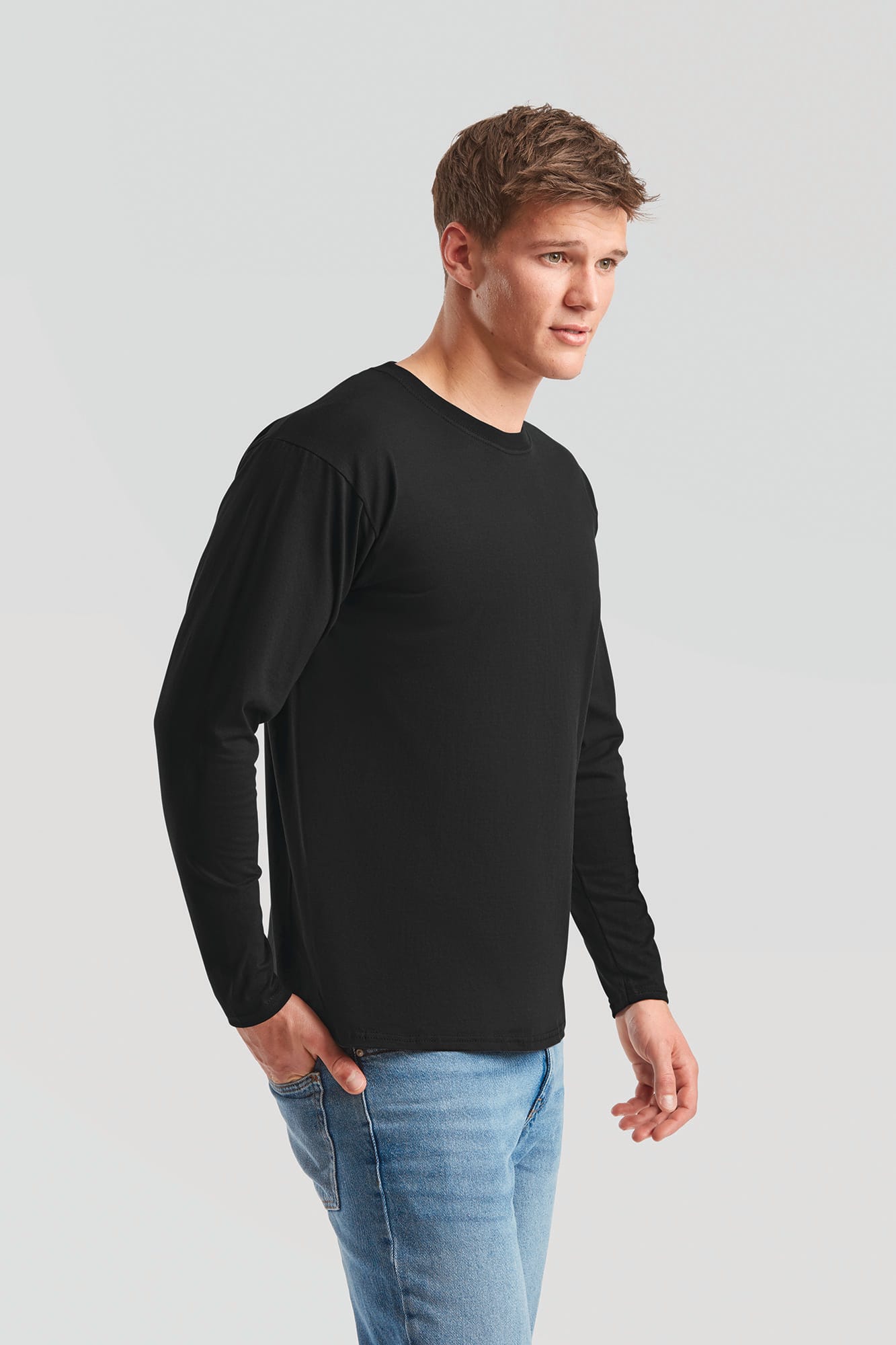 T-shirt homme manches longues Valueweight (61-038-0) - Image 3