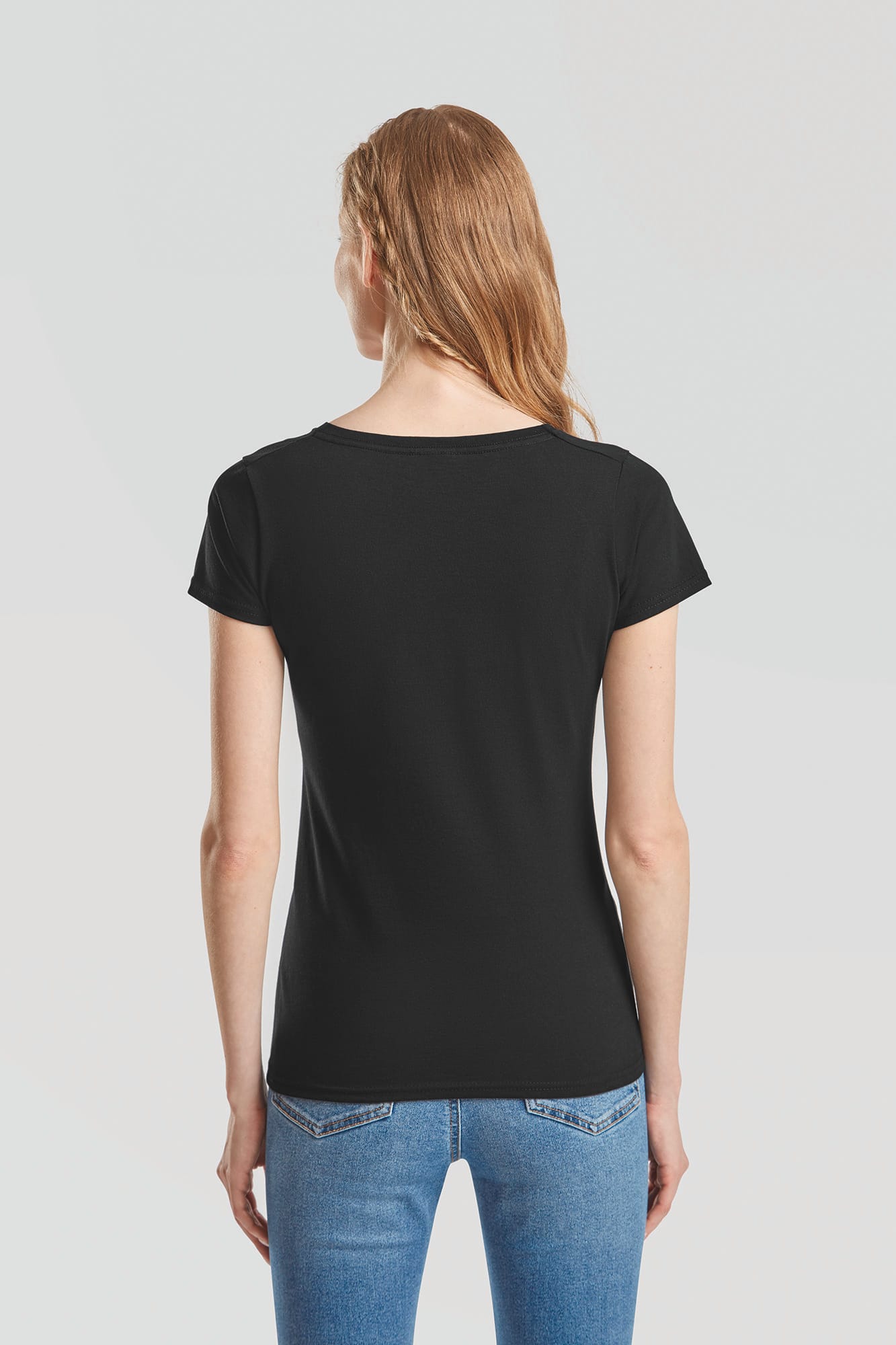 T-shirt femme col v Valueweight (61-398-0) - Image 4