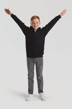 Kids Classic sweatvest met capuchon (62-045-0)