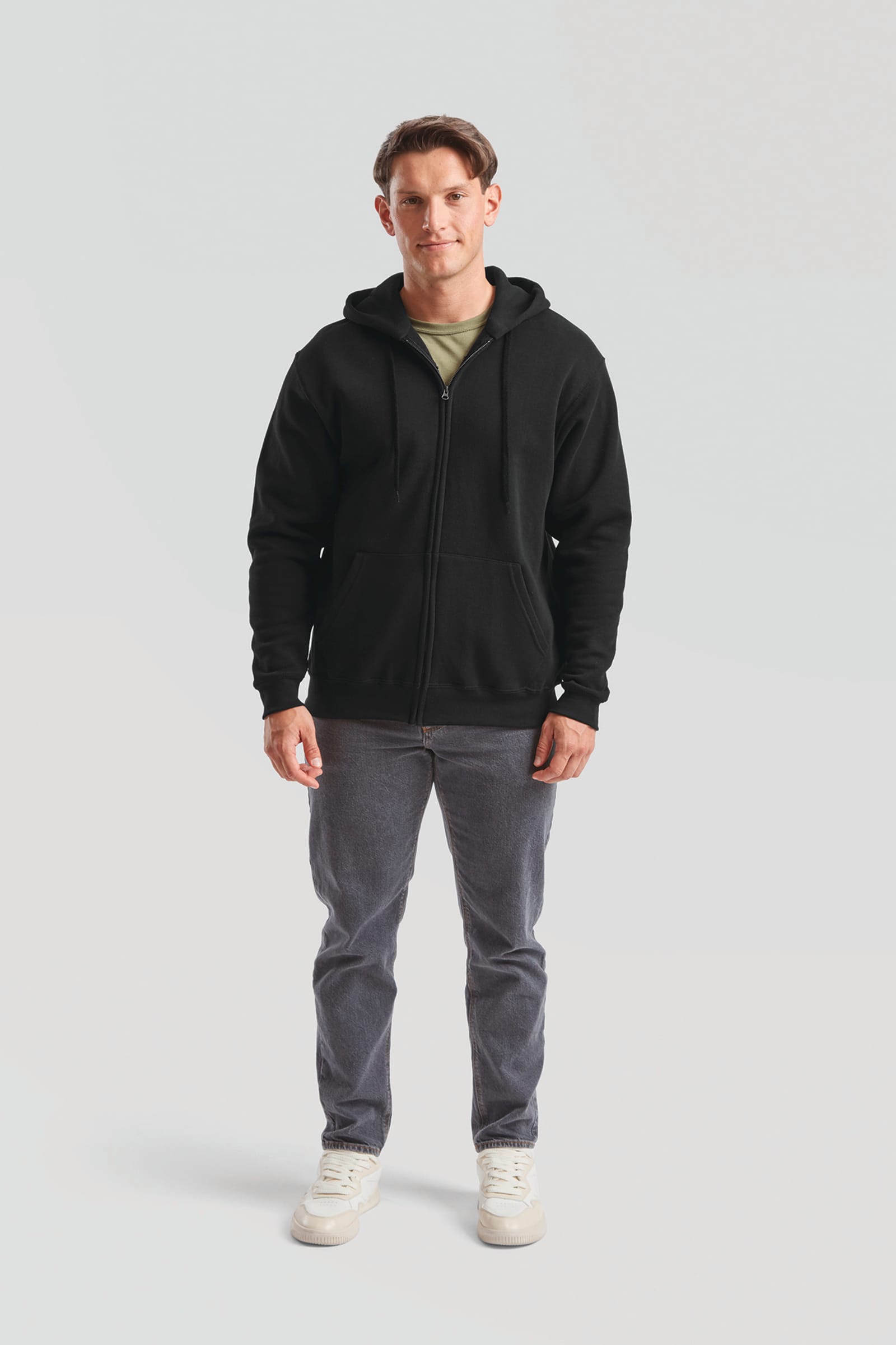Classic Sweatvest met capuchon (62-062-0)