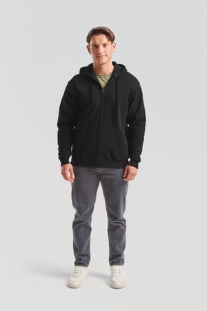 Classic Sweatvest met capuchon (62-062-0)
