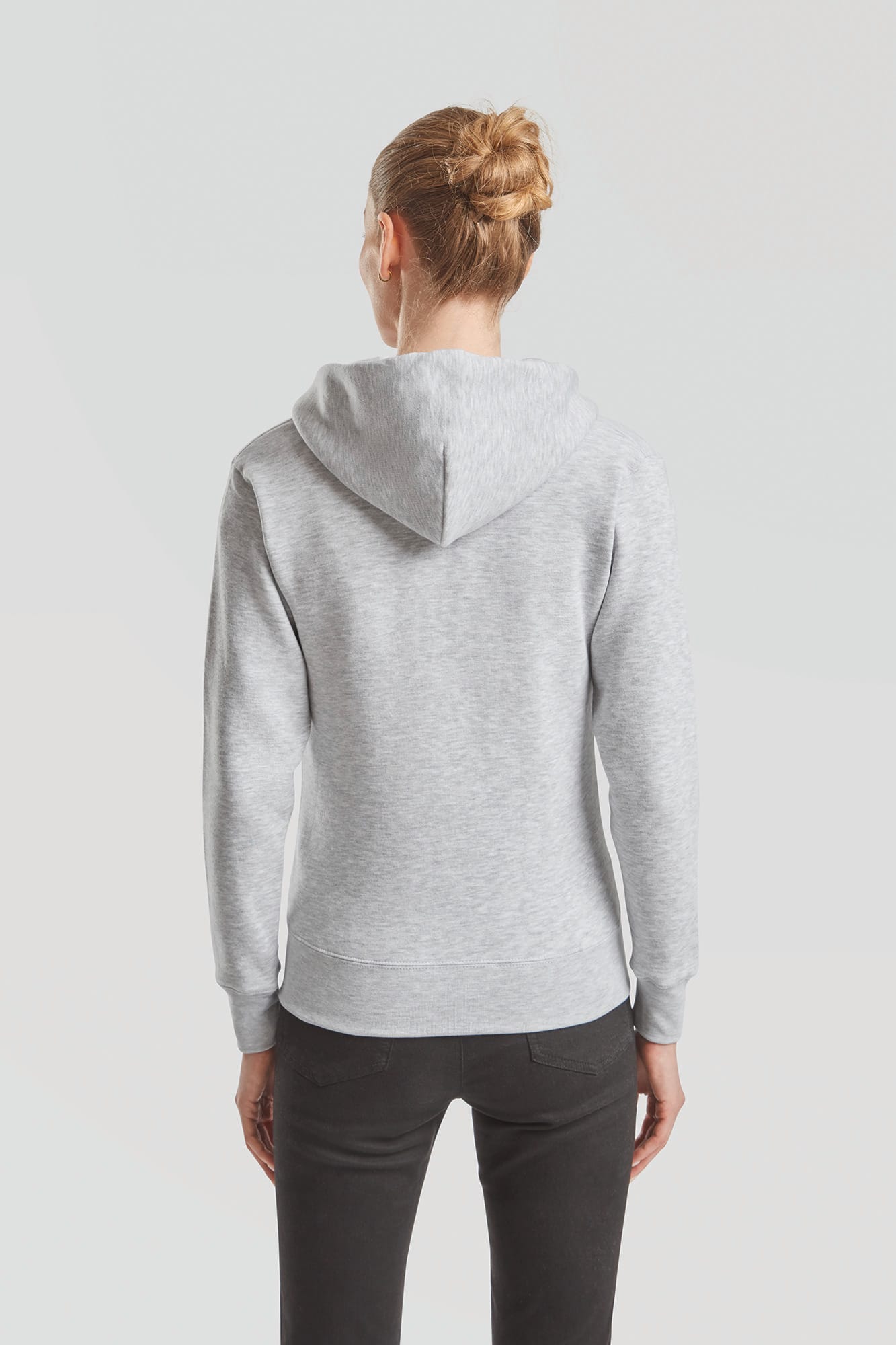 Sweat-shirt femme zippé capuche Premium (62-118-0) - Image 2