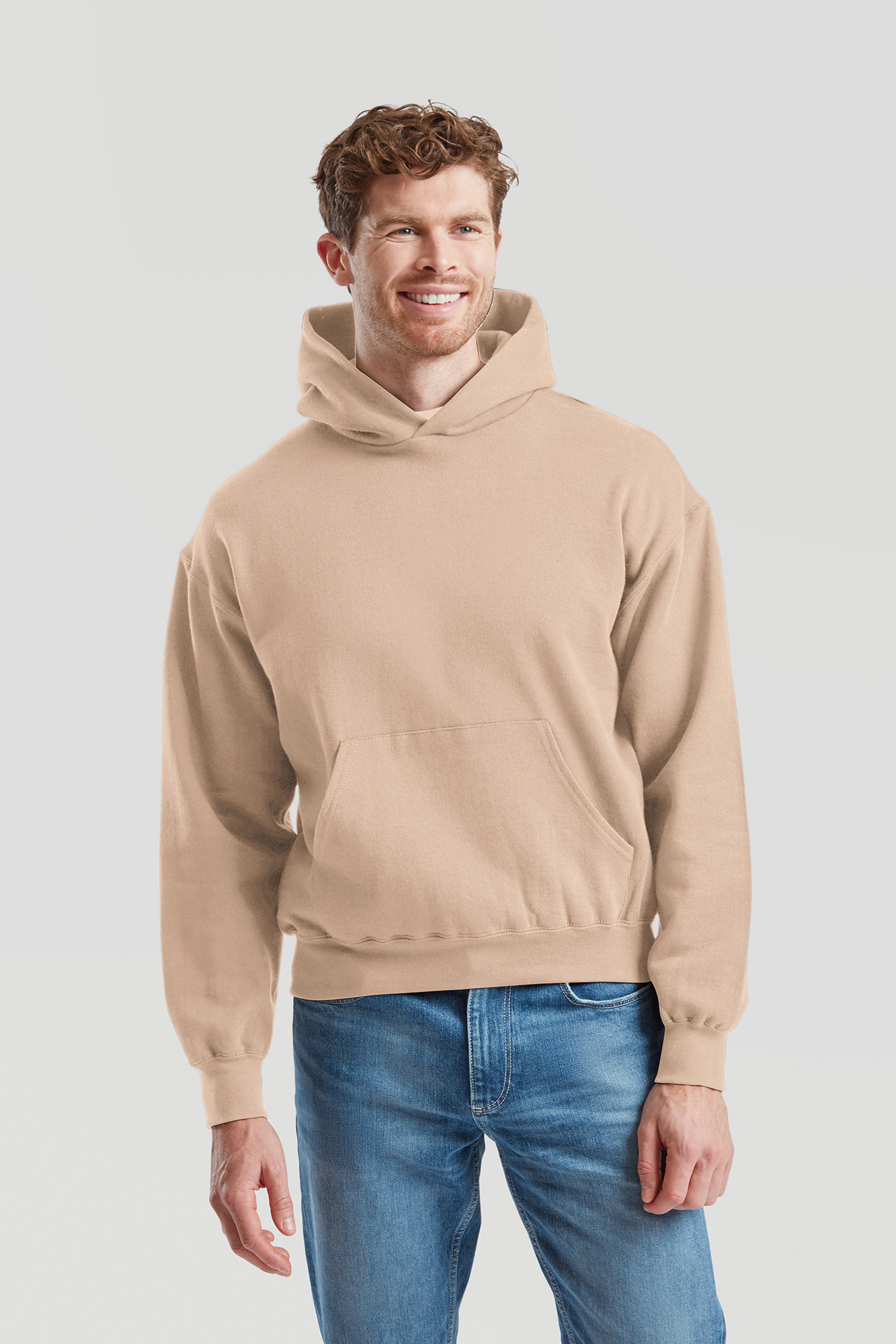 Katoenen sweater met capuchon voor heren
