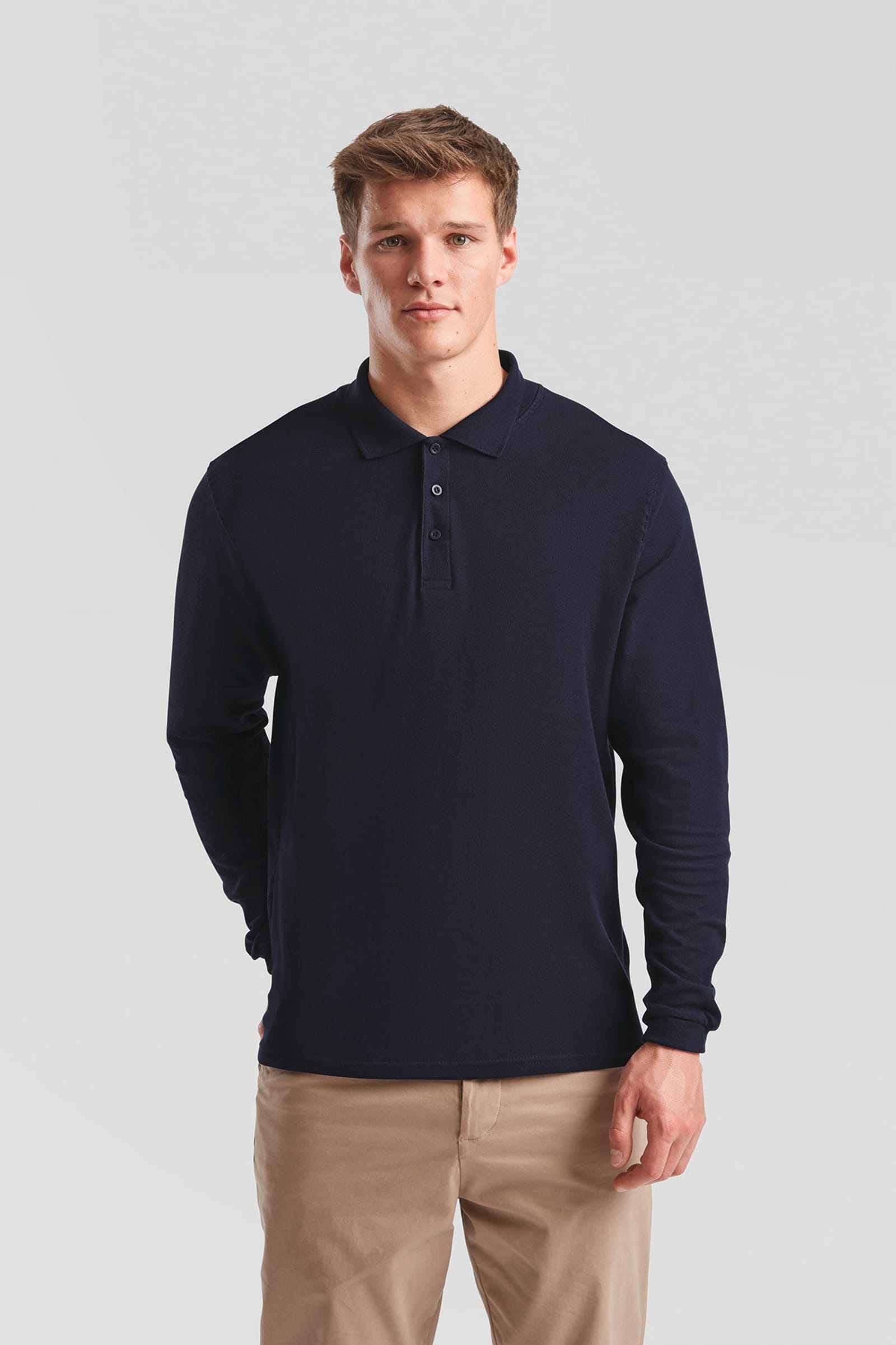 Premium polo lange mouwen (63-310-0)
