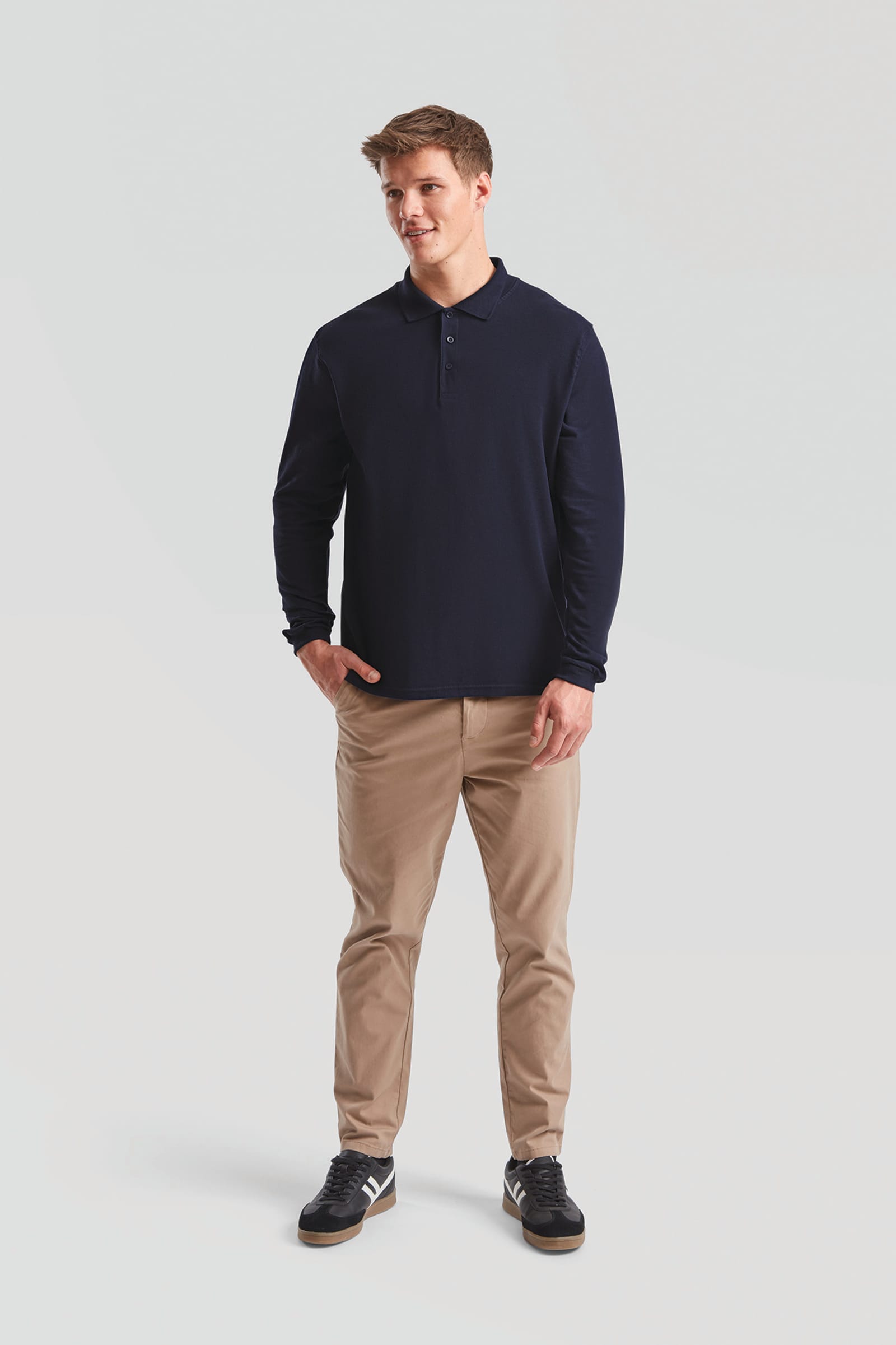 Premium polo lange mouwen (63-310-0)