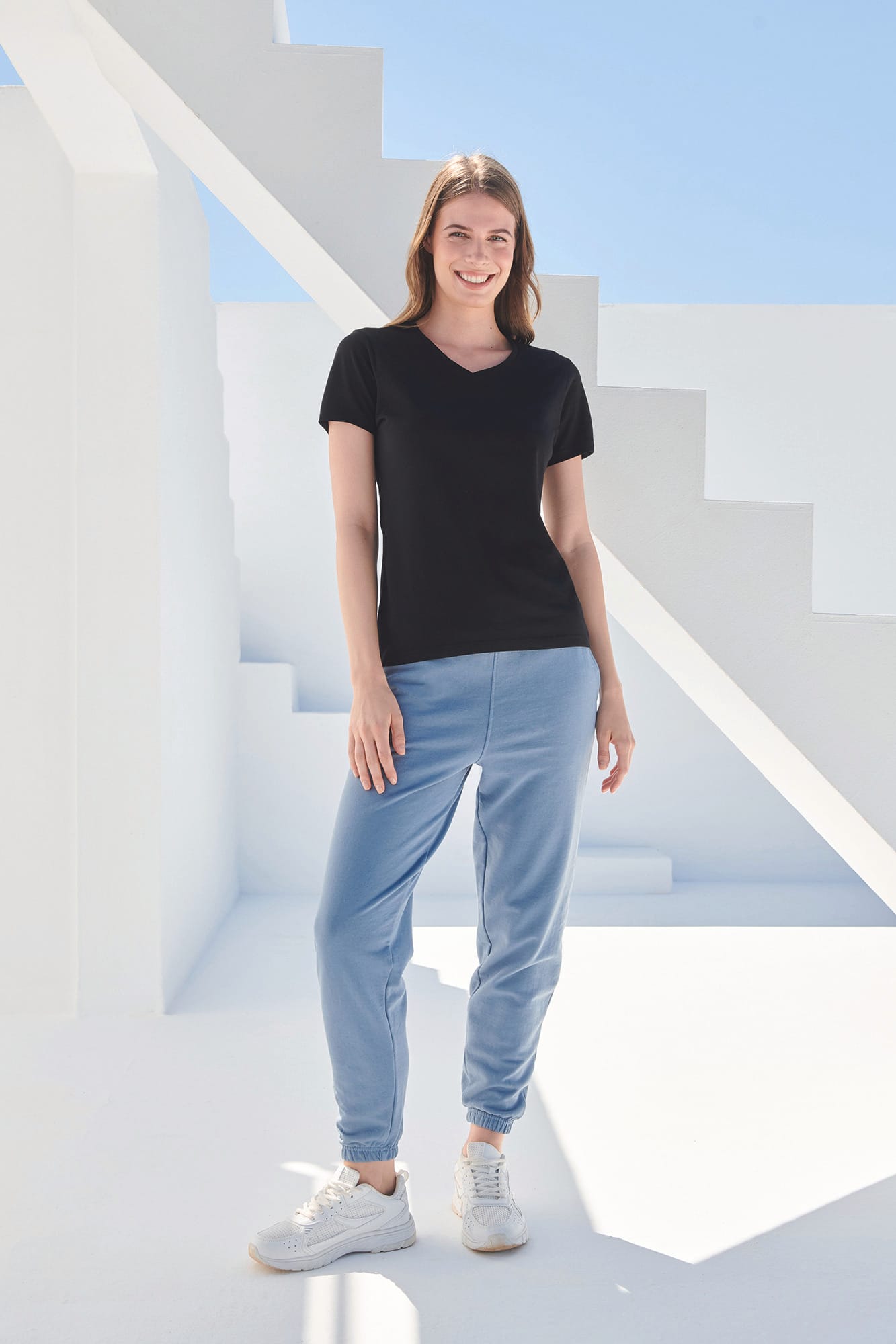 T-shirt femme col v Feel Good - Image 2