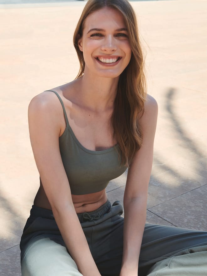 Korte, ecologische damestop