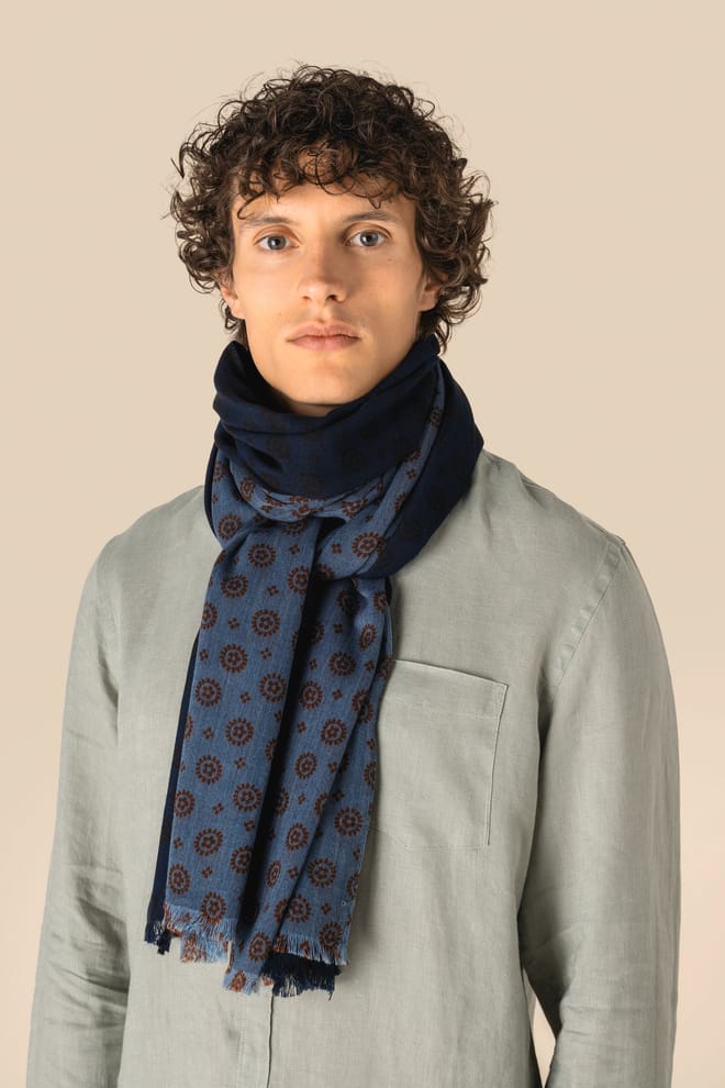 Chèche à motifs floraux unisexe 