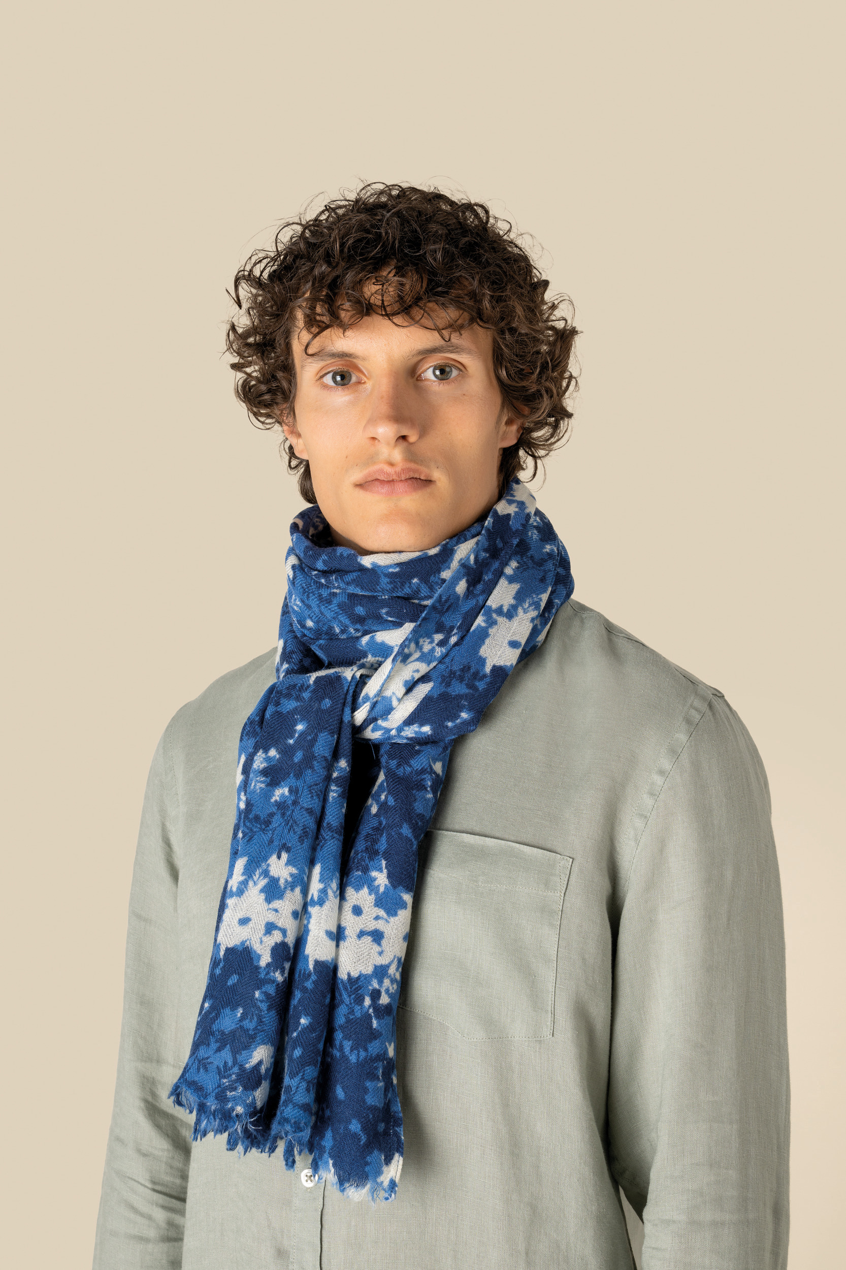 Blue Floral Print